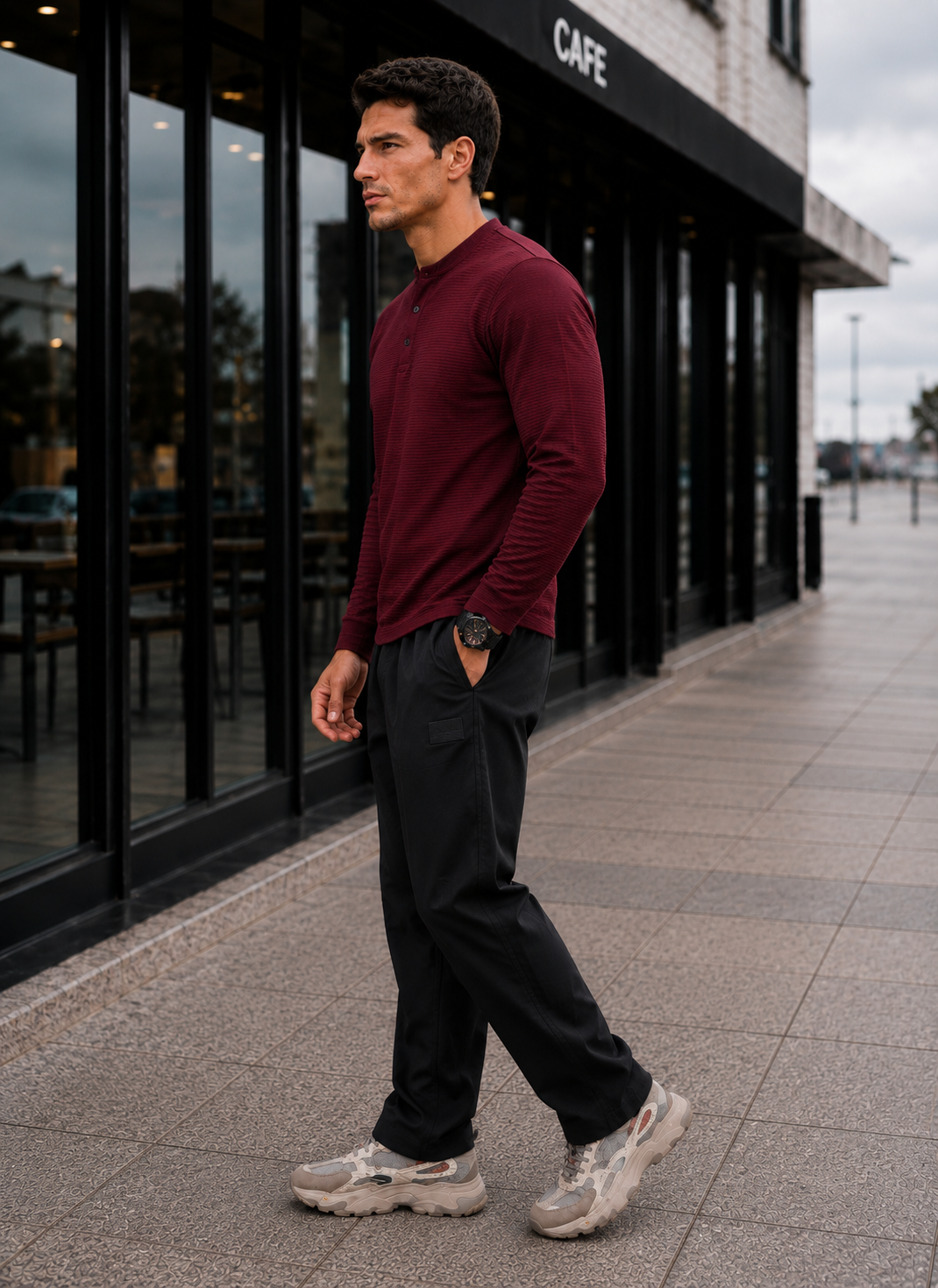 Mens Regular Fit Solid full Sleeve T Shirt