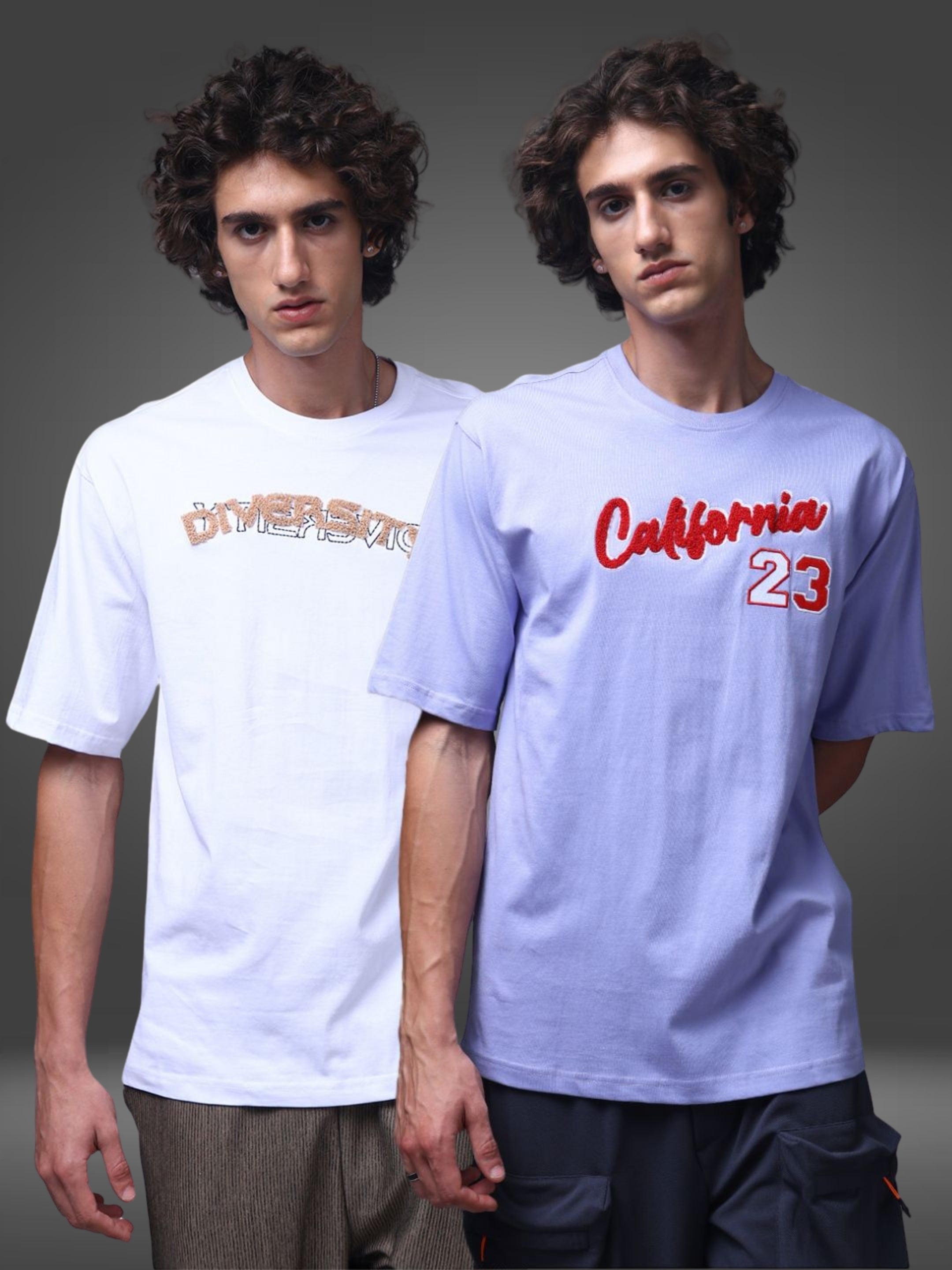 Men's Oversized Pack of 2 tshirts