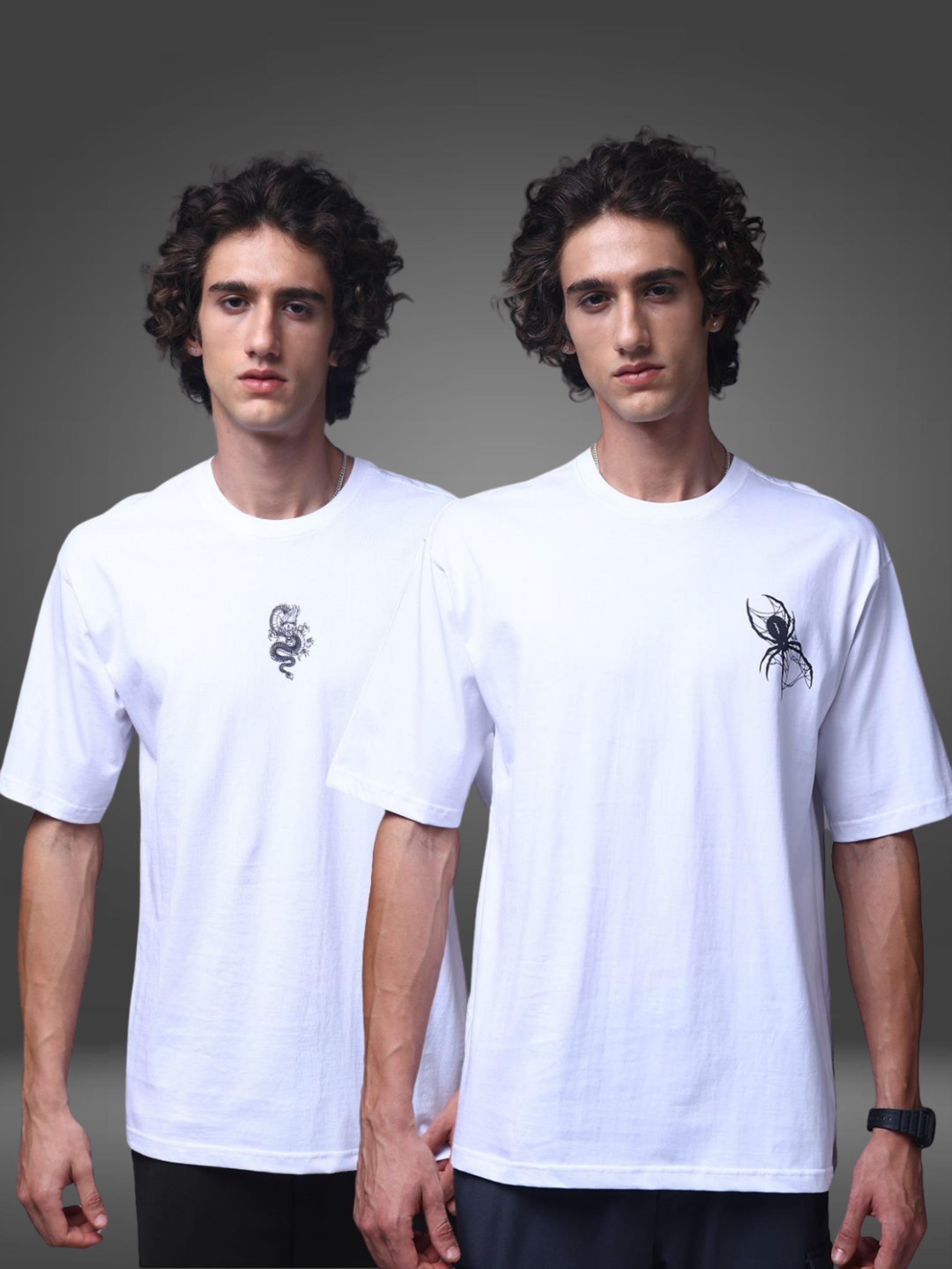 Men's Oversized Pack of 2 tshirts
