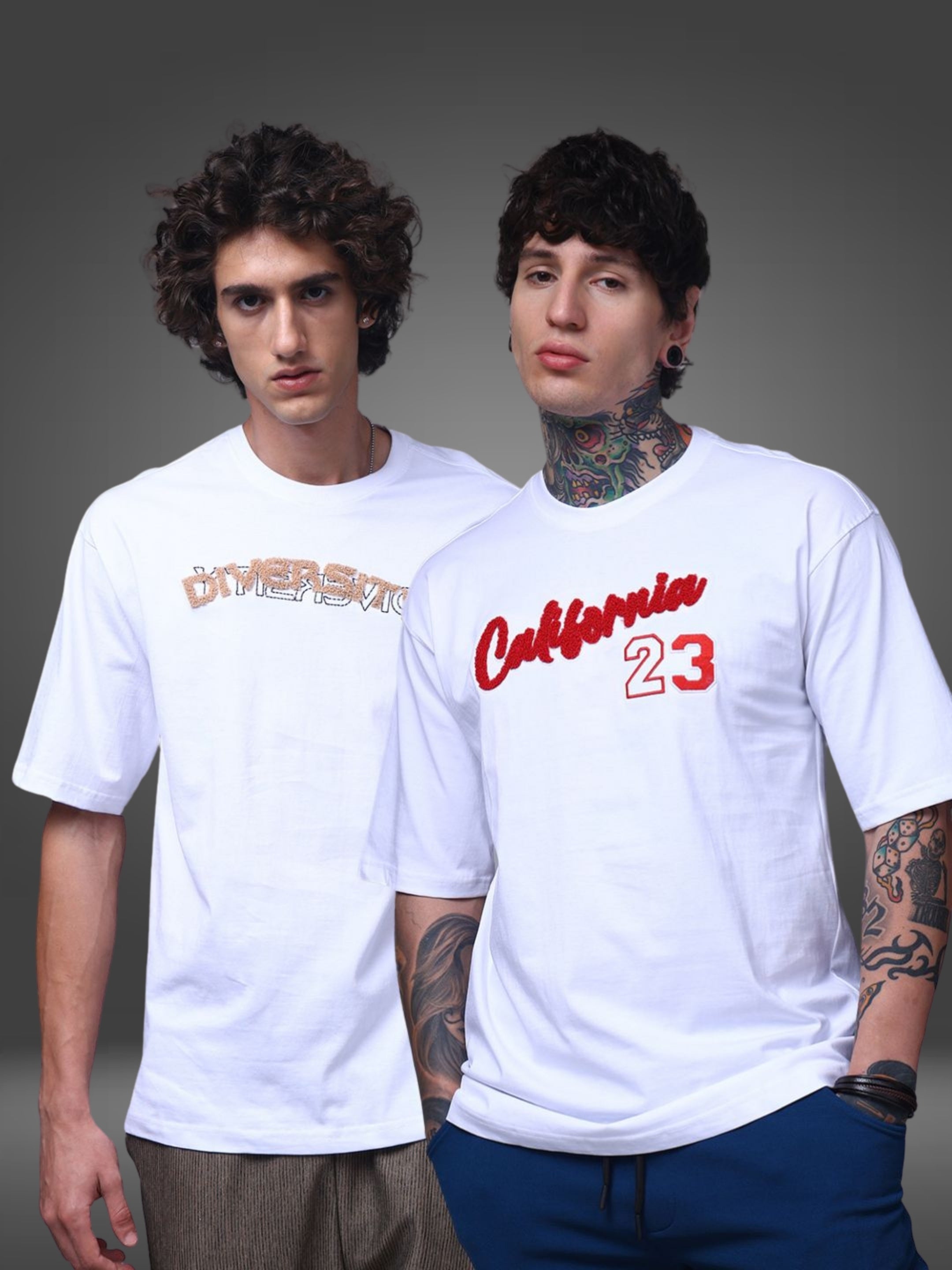 Men's Oversized Pack of 2 tshirts