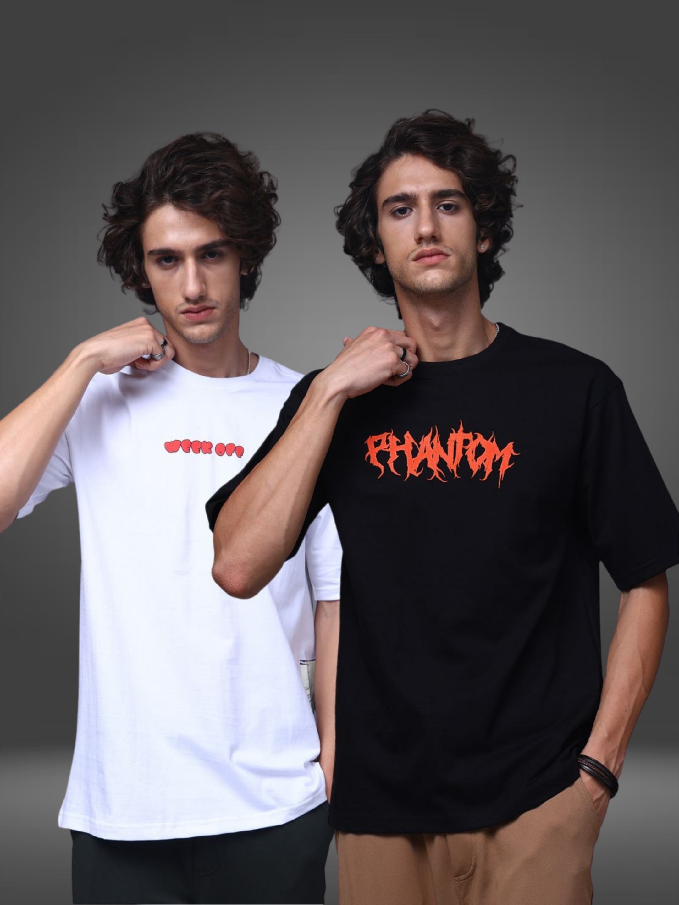 Men's Oversized Pack of 2 tshirts