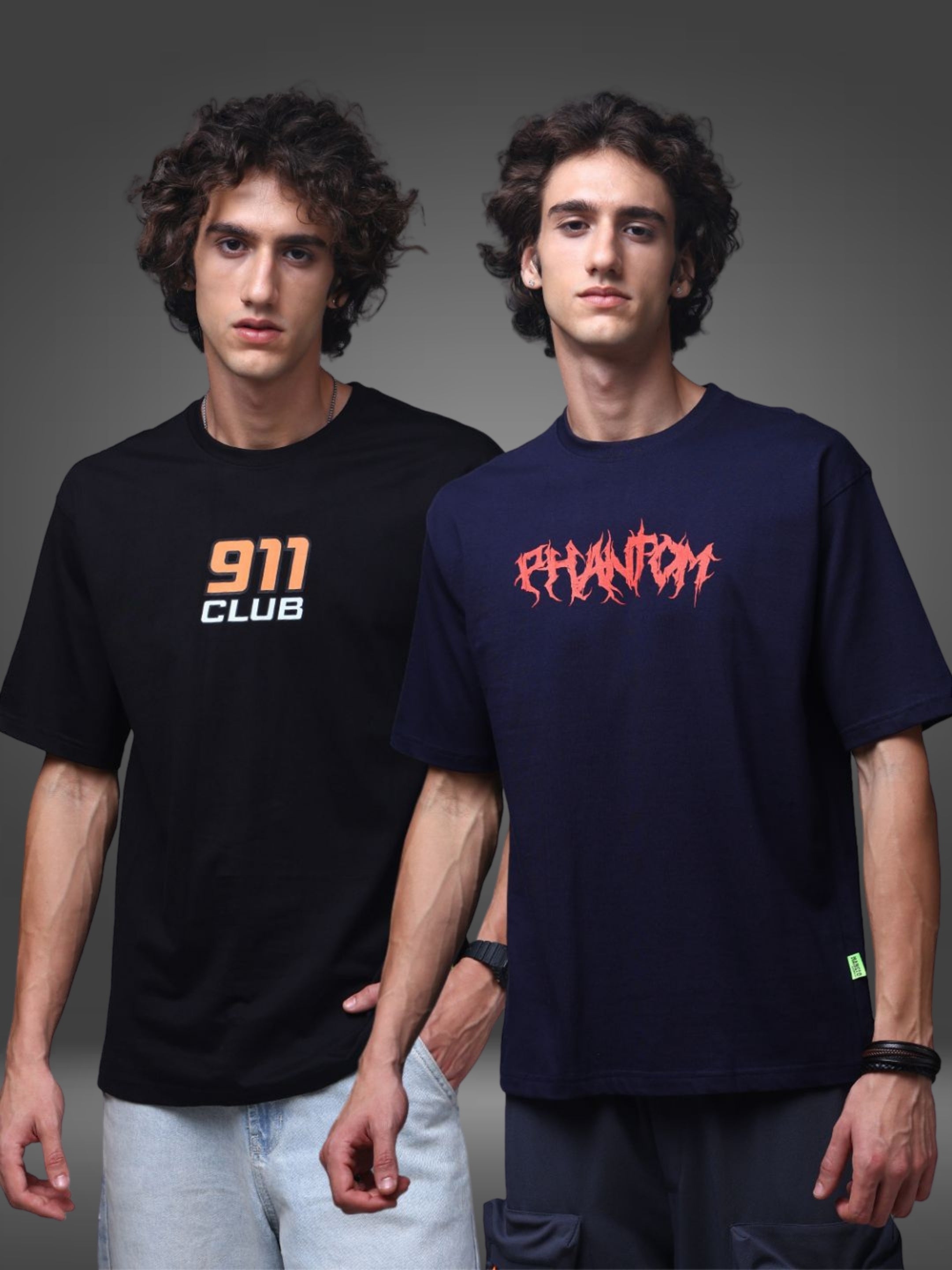Men's Oversized Pack of 2 tshirts