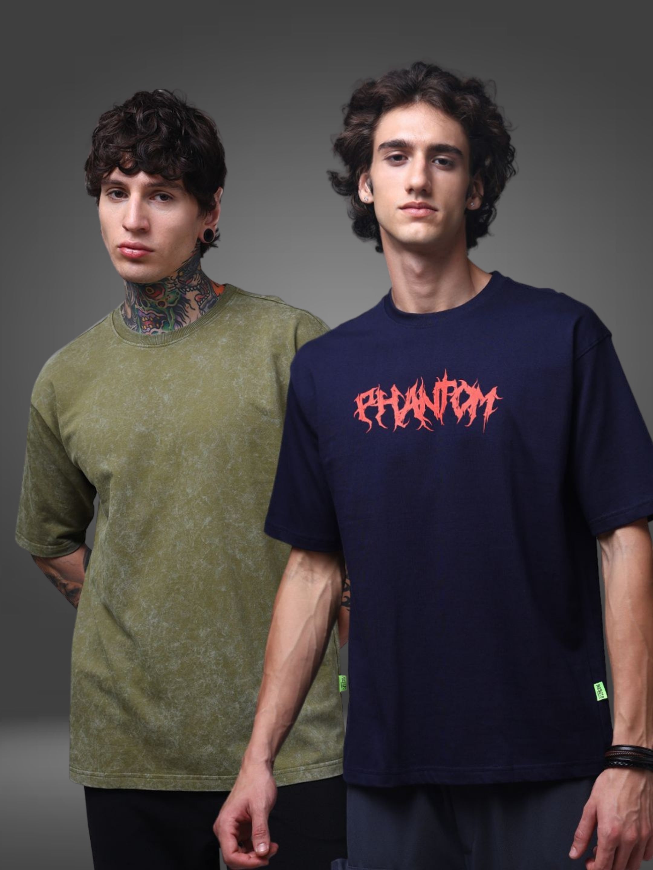Men's Oversized Pack of 2 tshirts
