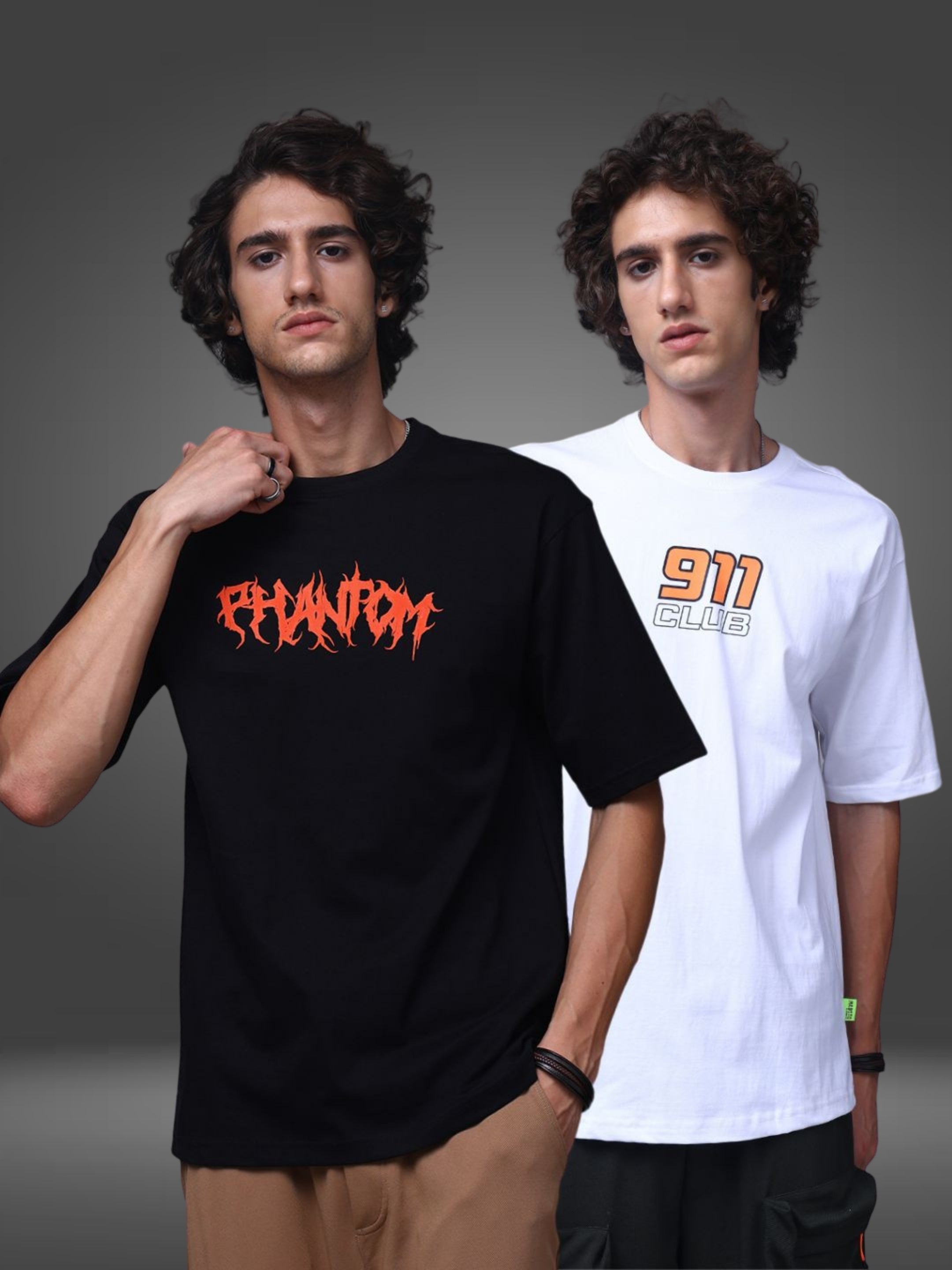 Men's Oversized Pack of 2 tshirts