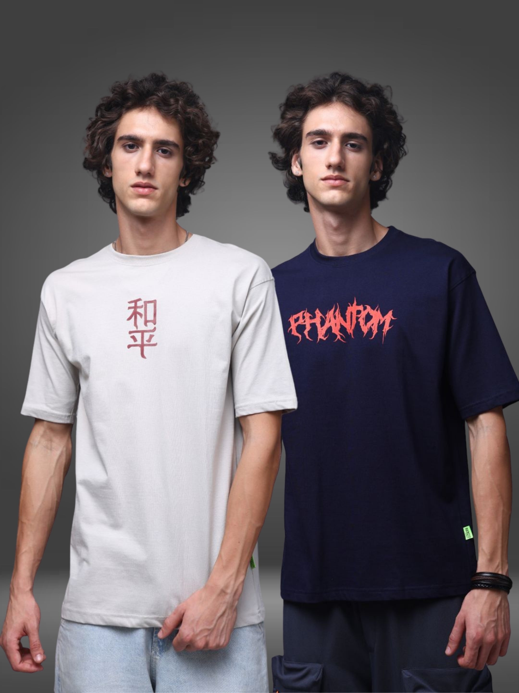 Men's Oversized Pack of 2 tshirts