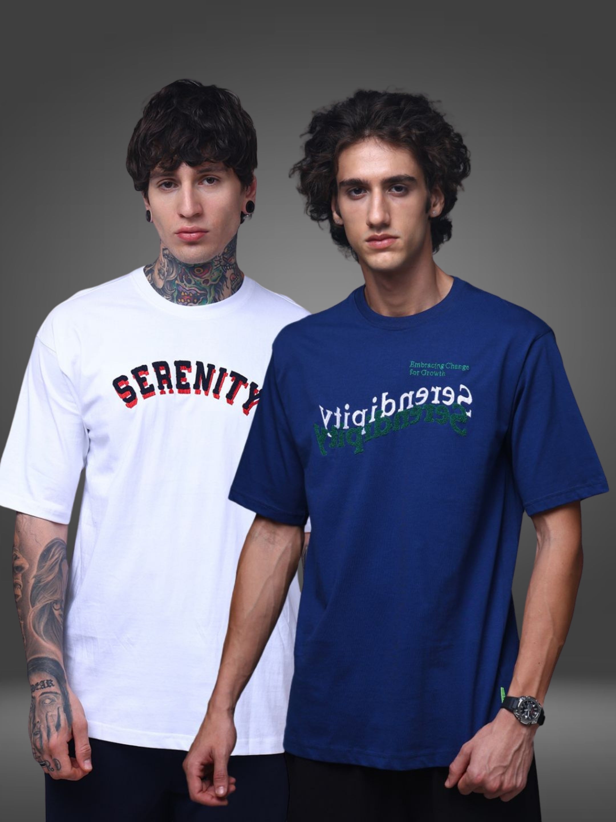 Men's Oversized Pack of 2 tshirts
