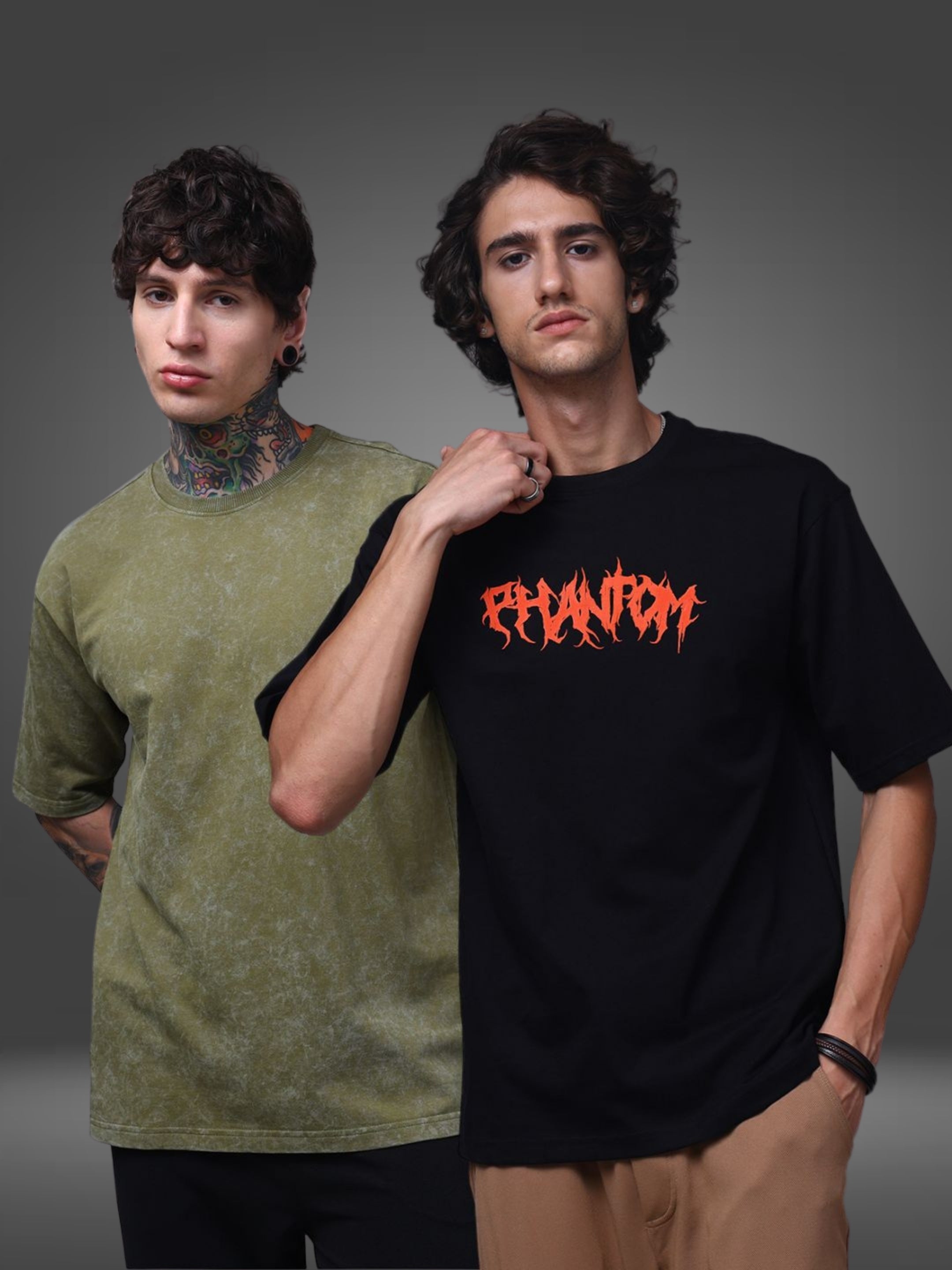 Men's Oversized Pack of 2 tshirts