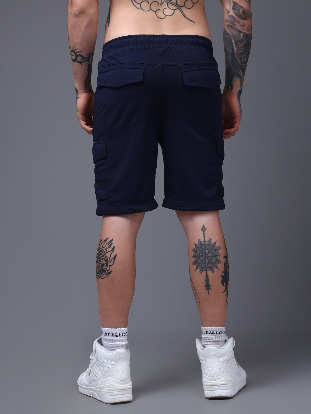 Men's Straight Fit Navy Detachable Cargo Pants