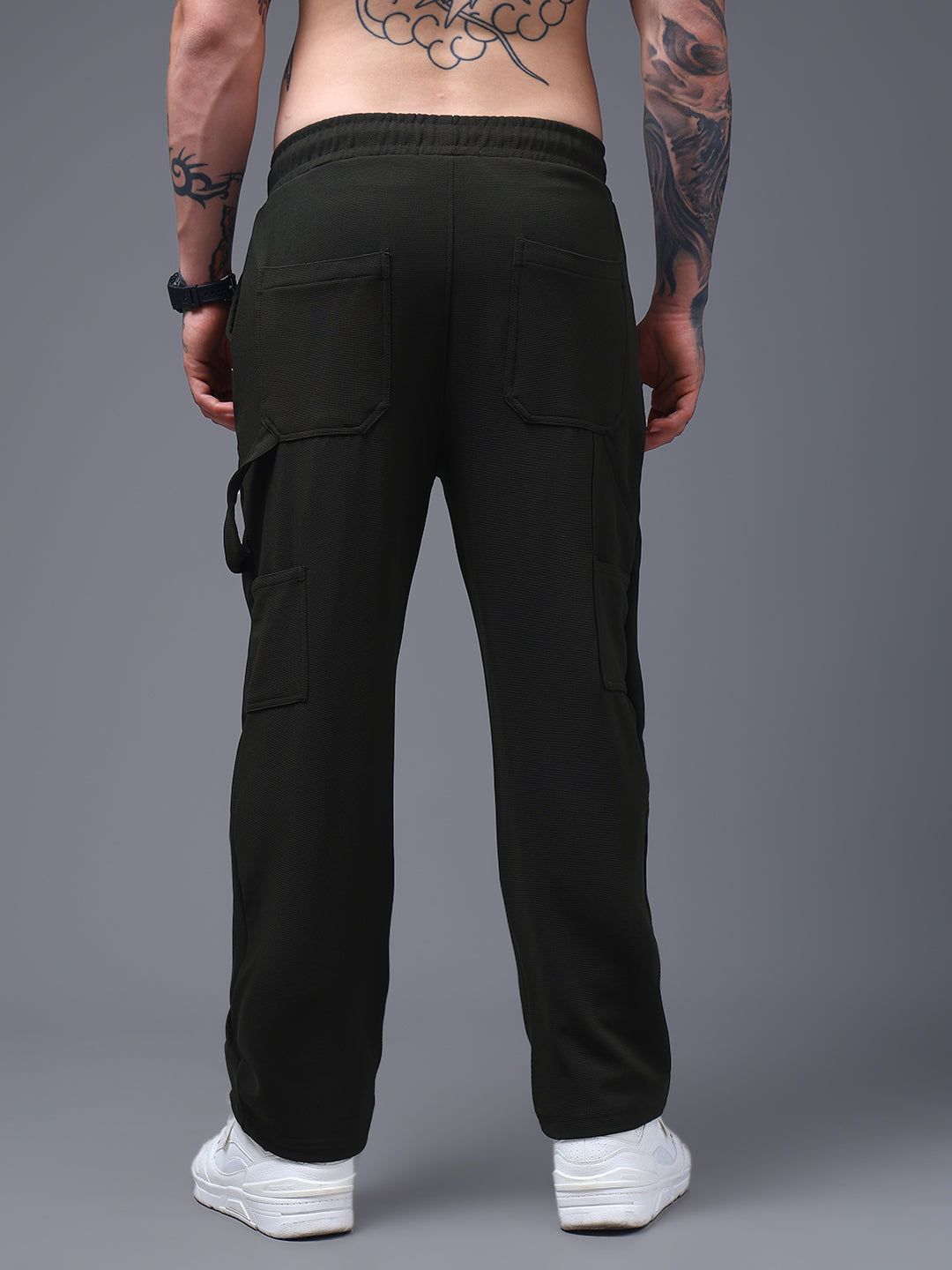 Men's Solid Olive Carpenter Pants