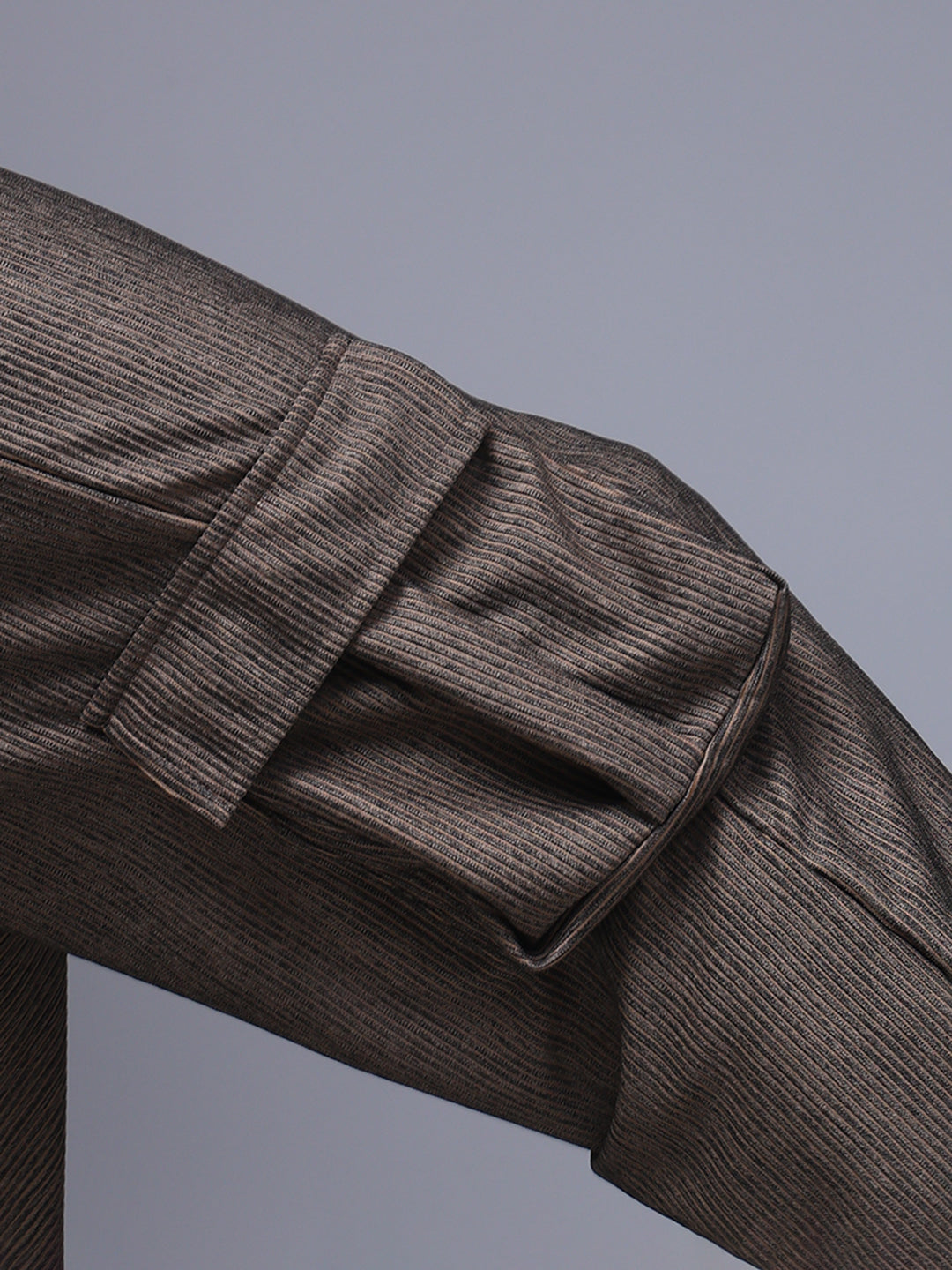 Men's Straight Fit Brown Cargo Trousers