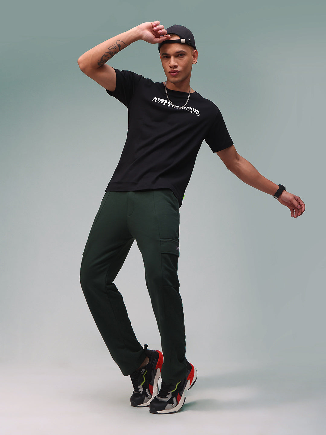 Mens Regular Fit Pack of 2 Printed Tshirts