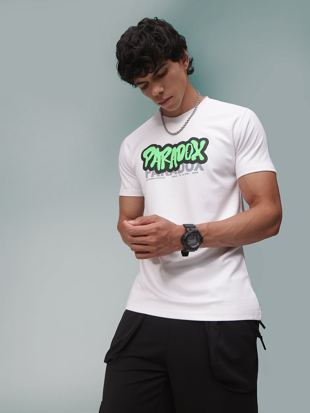 Mens Regular Fit Pack of 2 Printed Tshirts