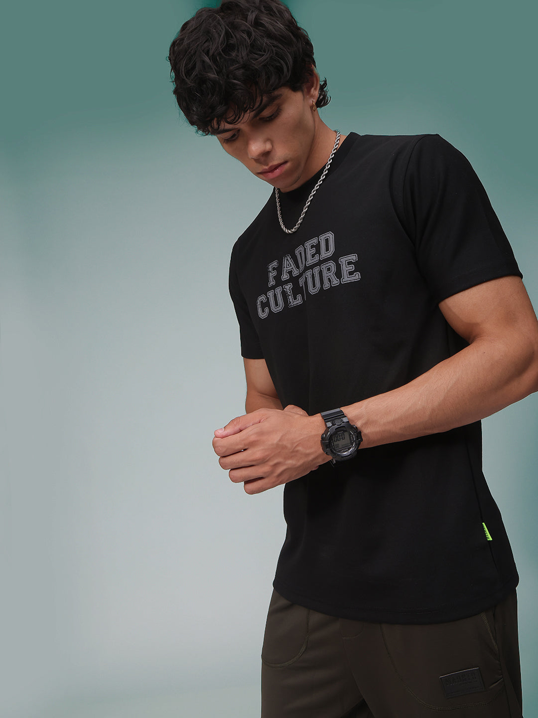 Mens Regular Fit Pack of 2 Printed Tshirts