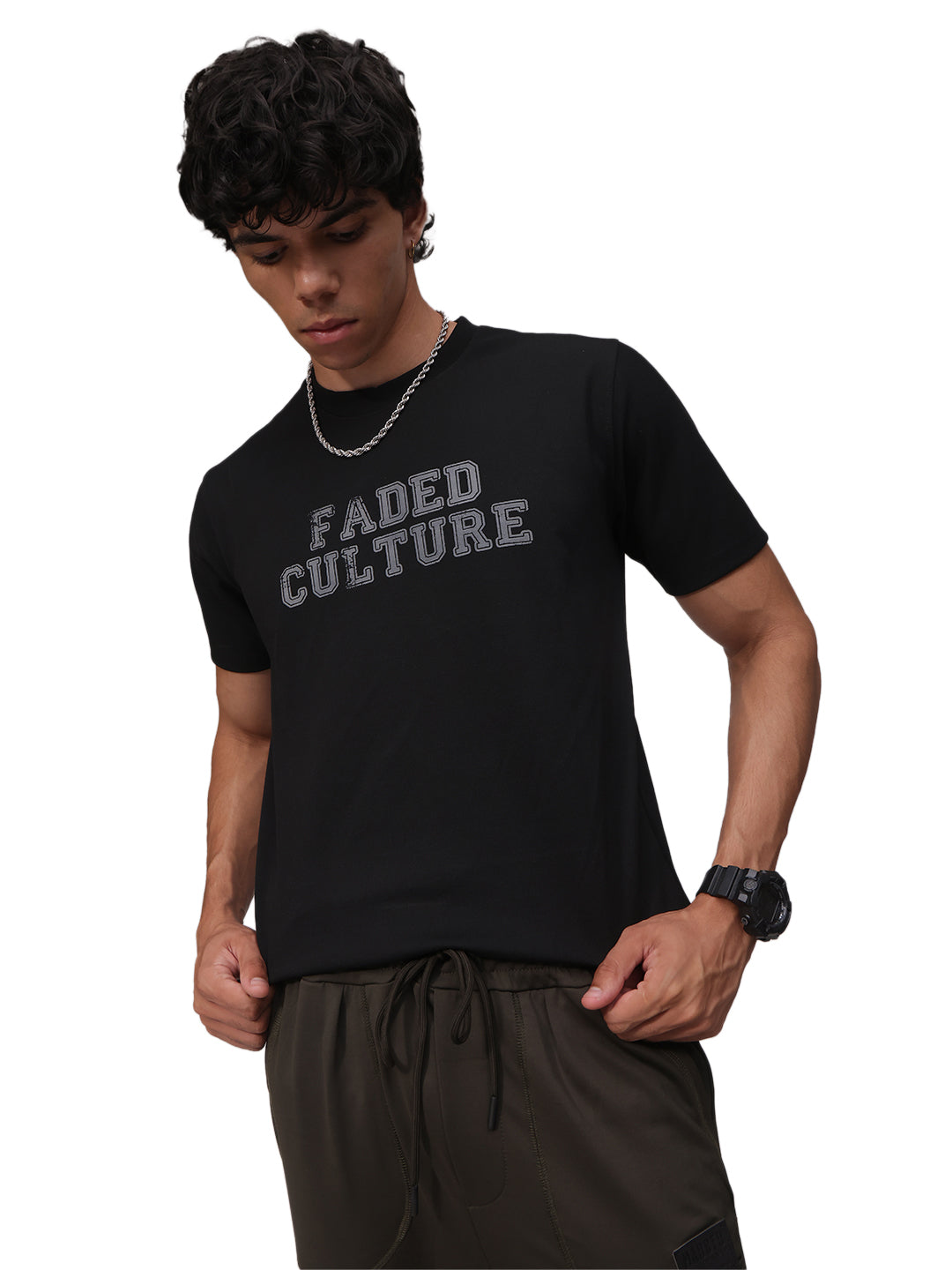 Mens Regular Fit Pack of 2 Printed Tshirts