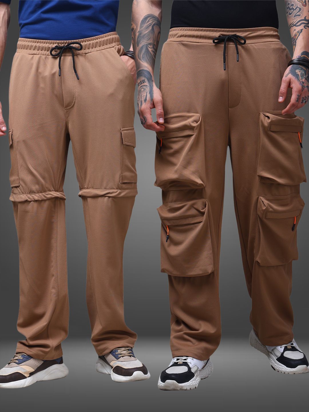 Men's Straight Fit Pack of 2 Trackpants