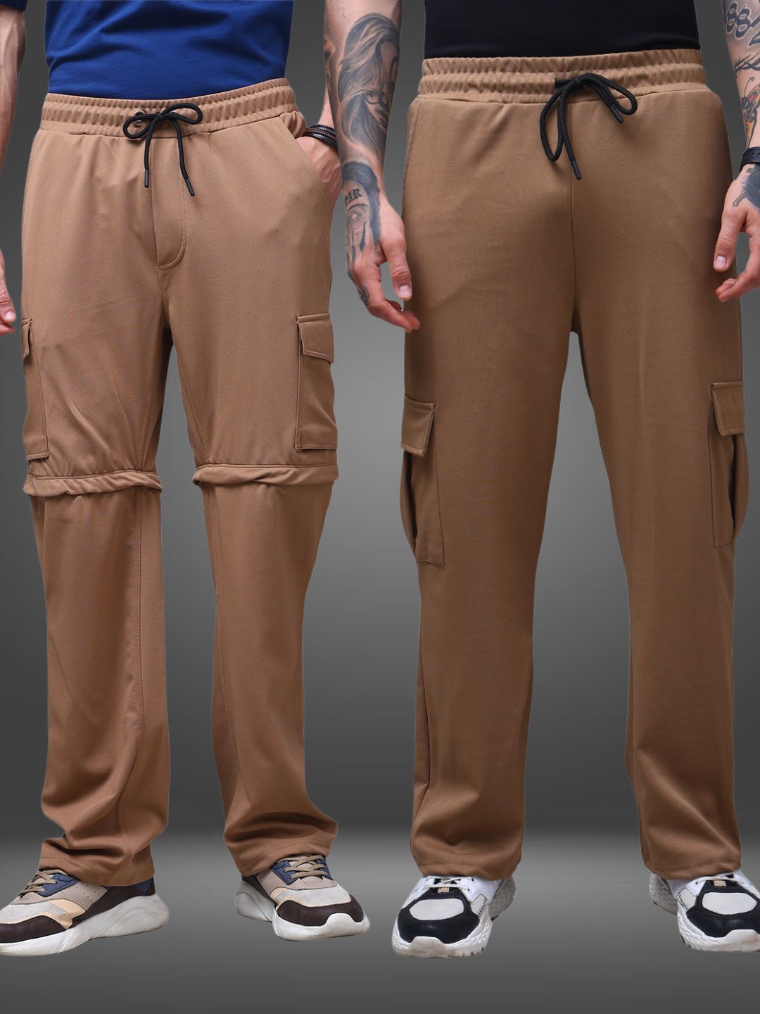 Men's Straight Fit Pack of 2 Trackpants