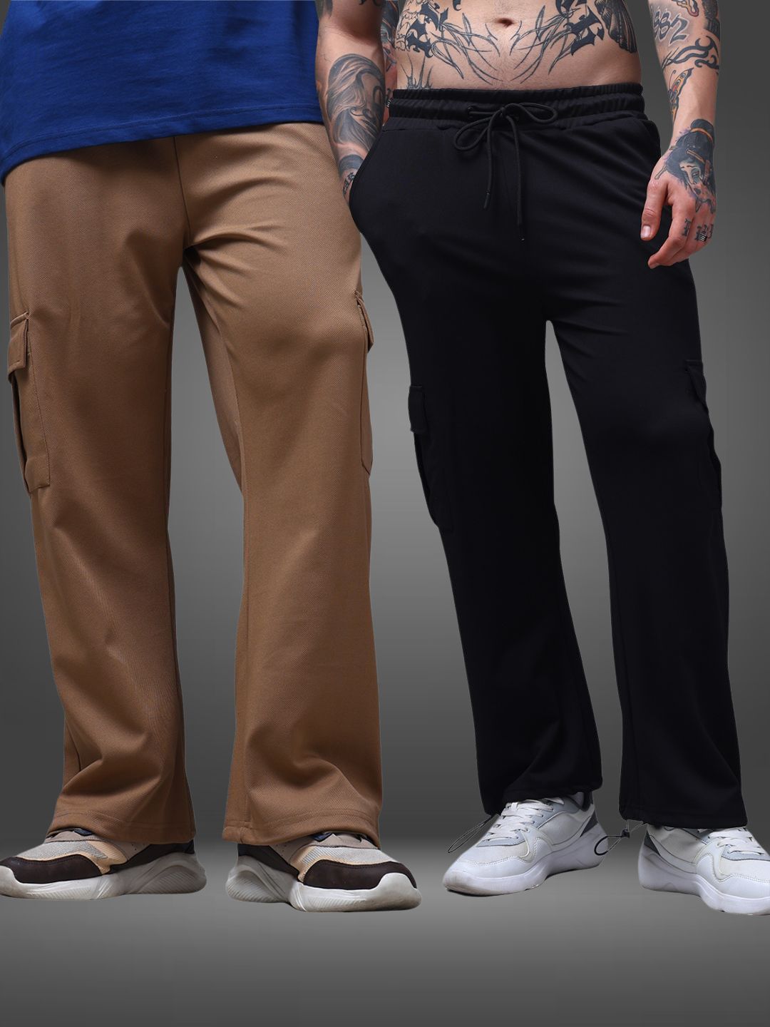 Men's Loose Fit Pack of 2 Trackpants