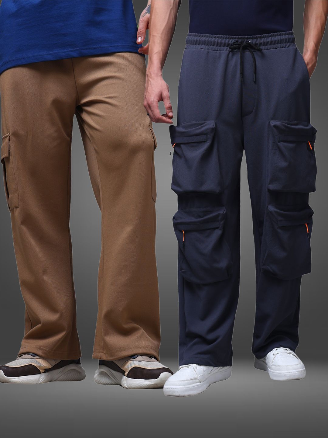 Men's Loose Fit Pack of 2 Trackpants