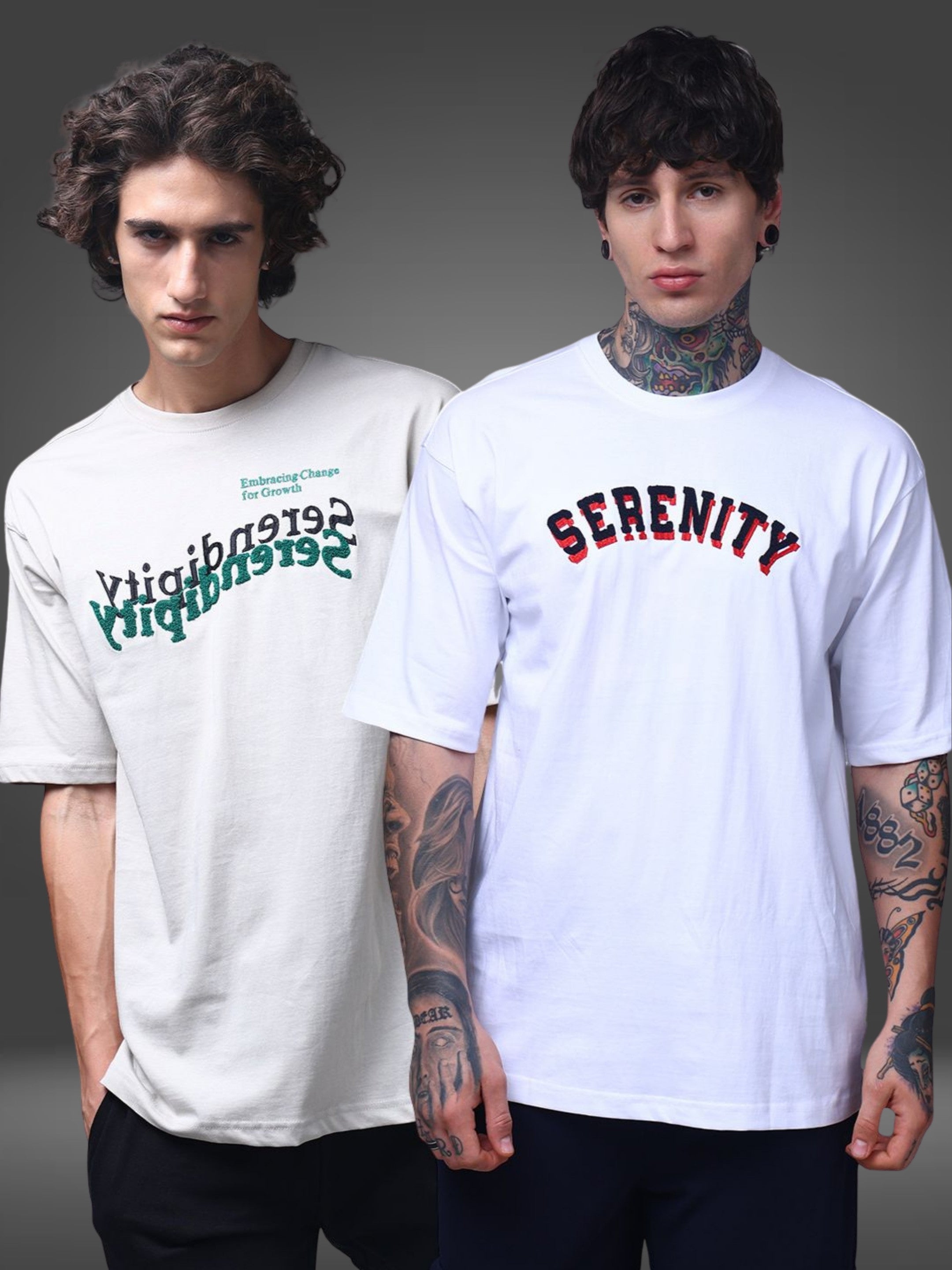Men's Oversized Pack of 2 tshirts