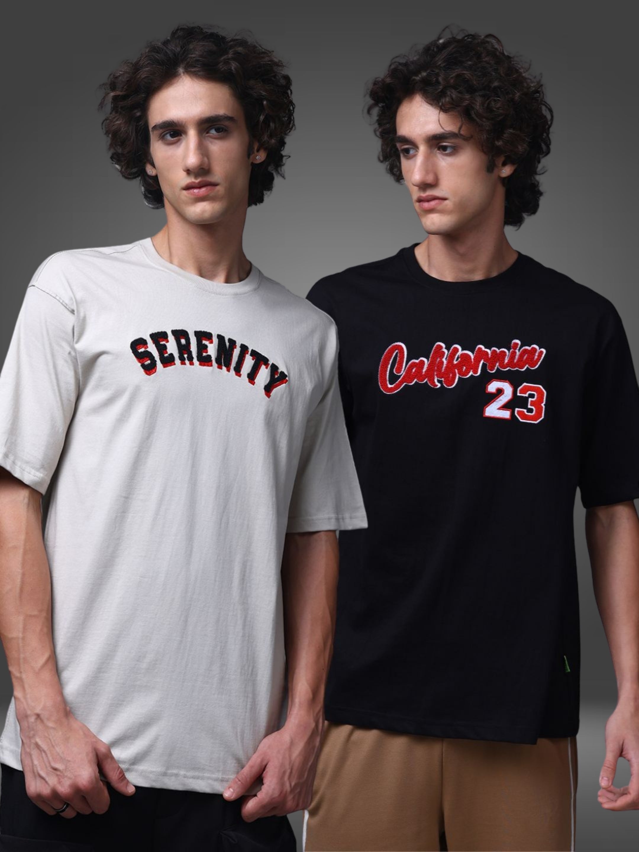 Men's Oversized Pack of 2 tshirts
