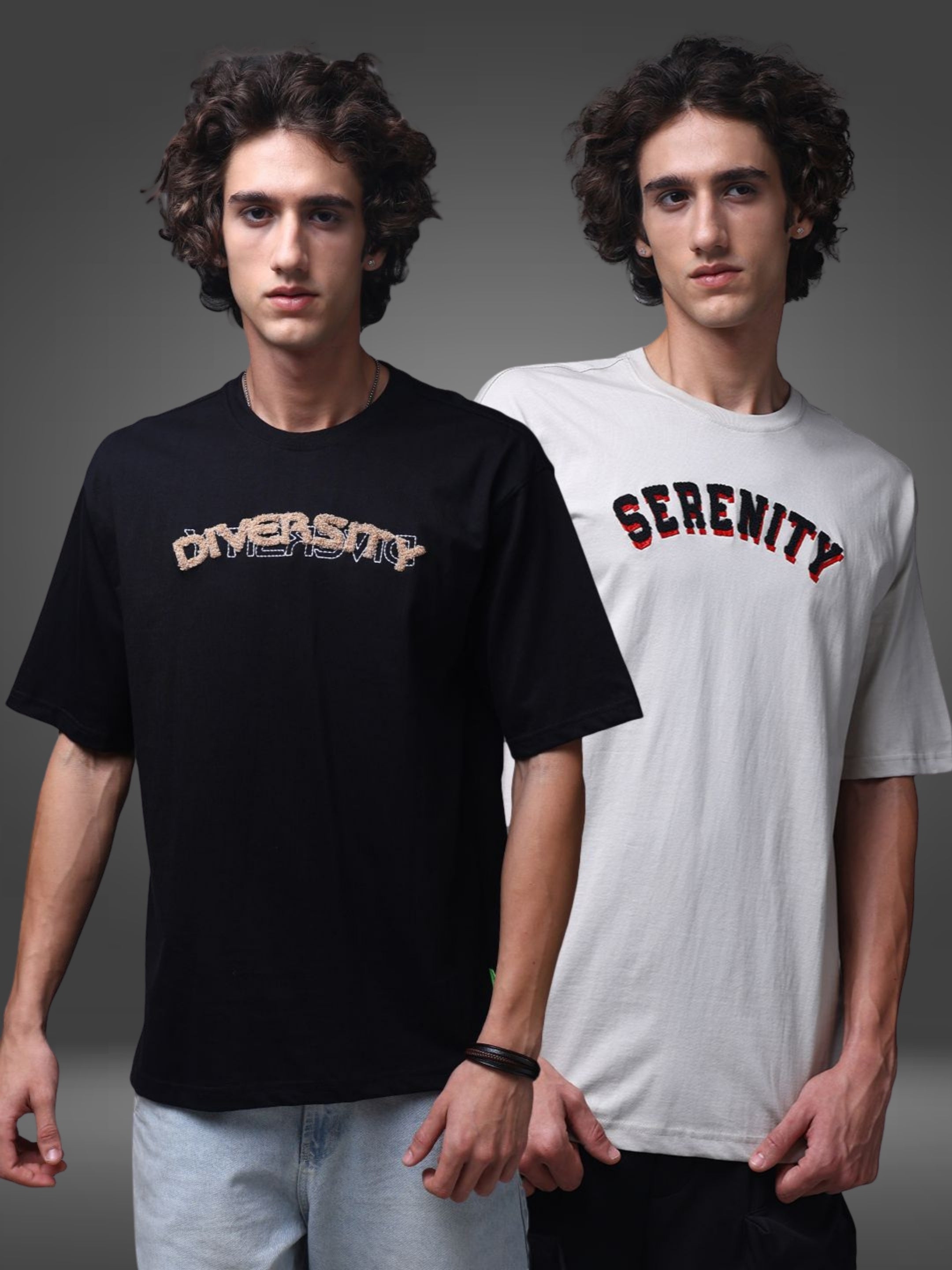 Men's Oversized Pack of 2 tshirts