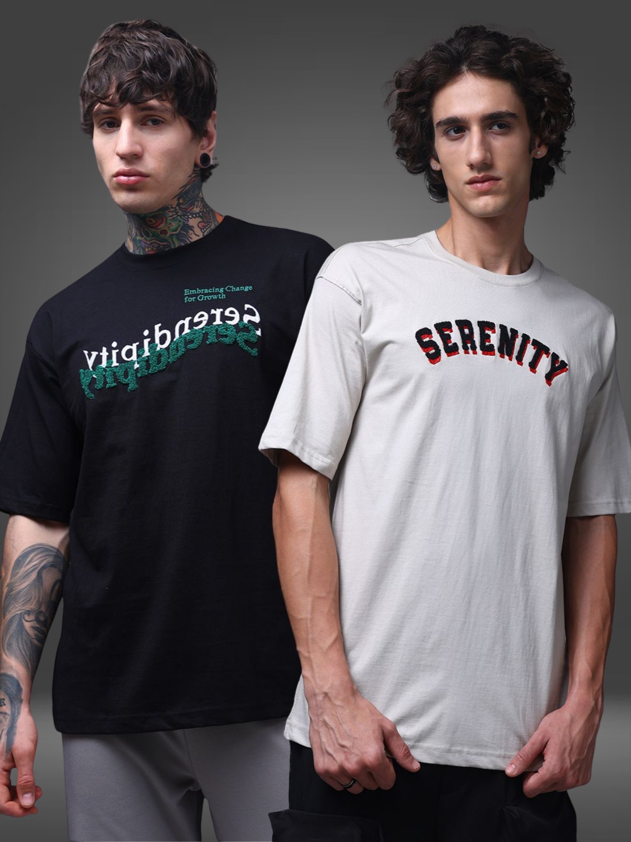 Men's Oversized Pack of 2 tshirts