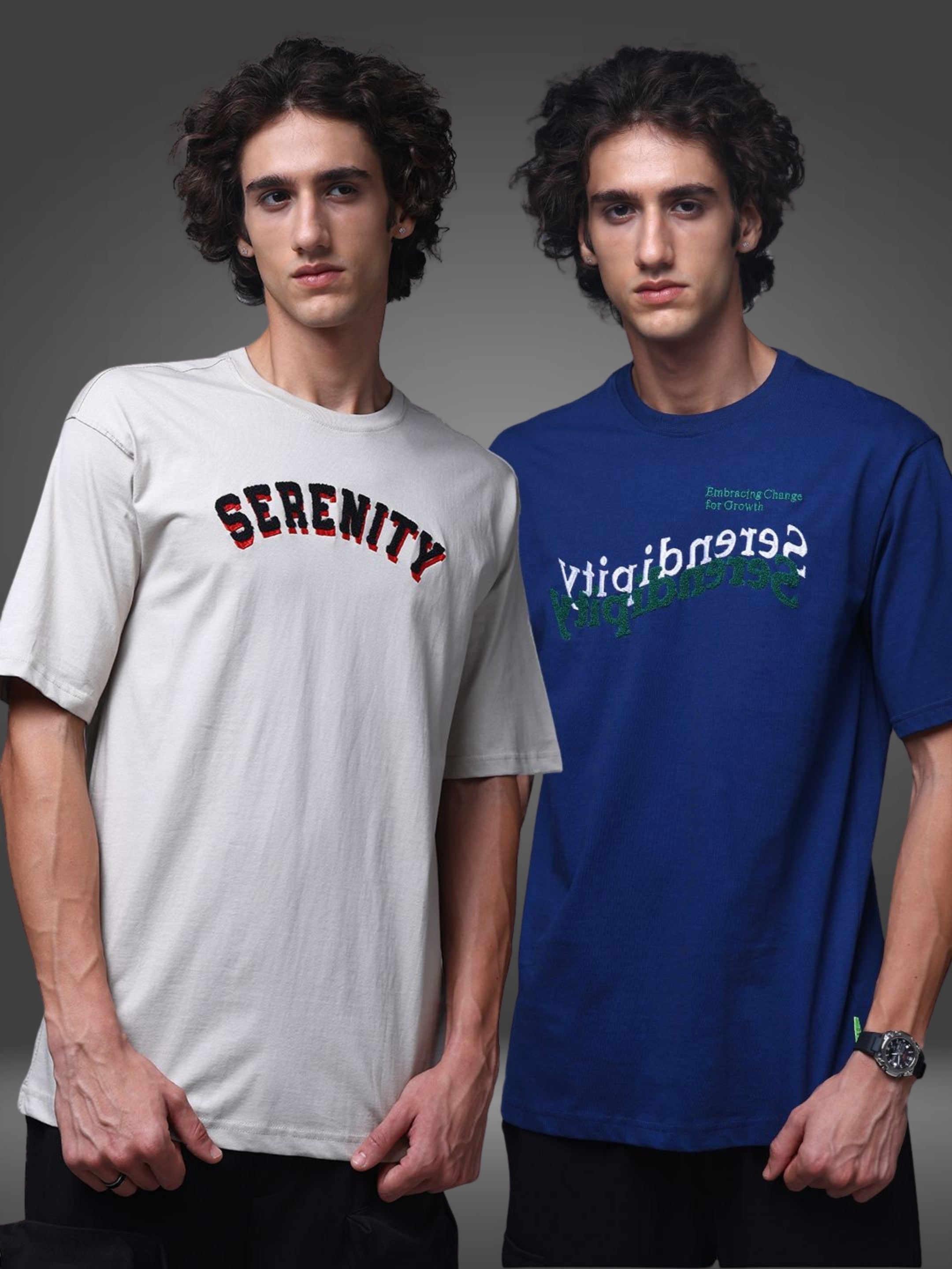 Men's Oversized Pack of 2 tshirts