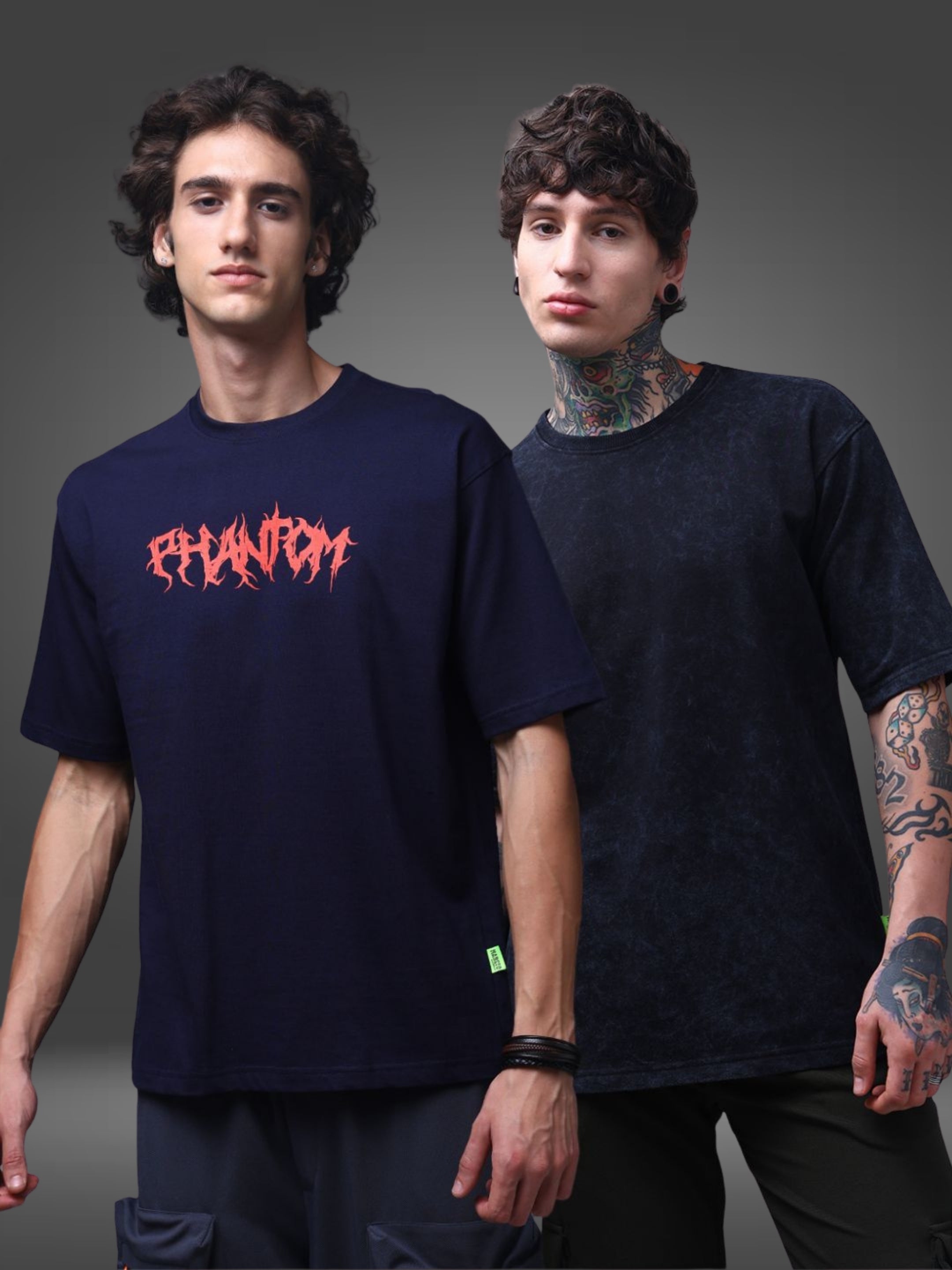 Men's Oversized Pack of 2 tshirts