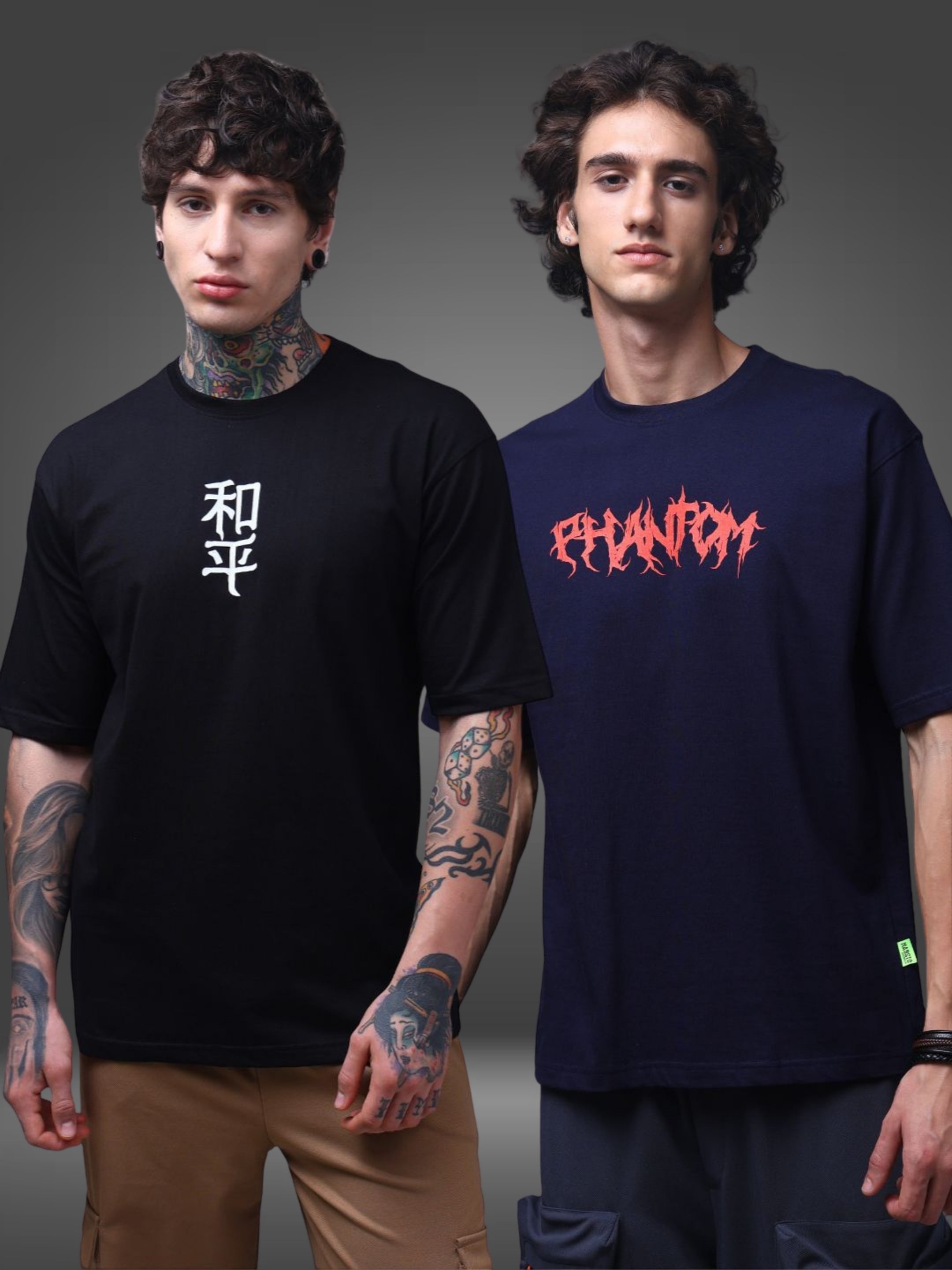 Men's Oversized Pack of 2 tshirts