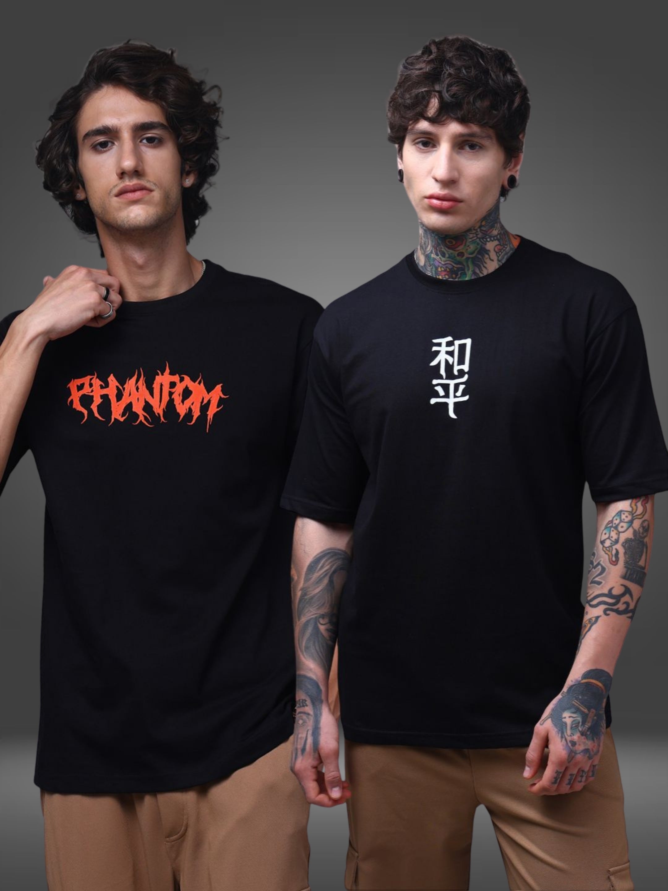 Men's Oversized Pack of 2 tshirts