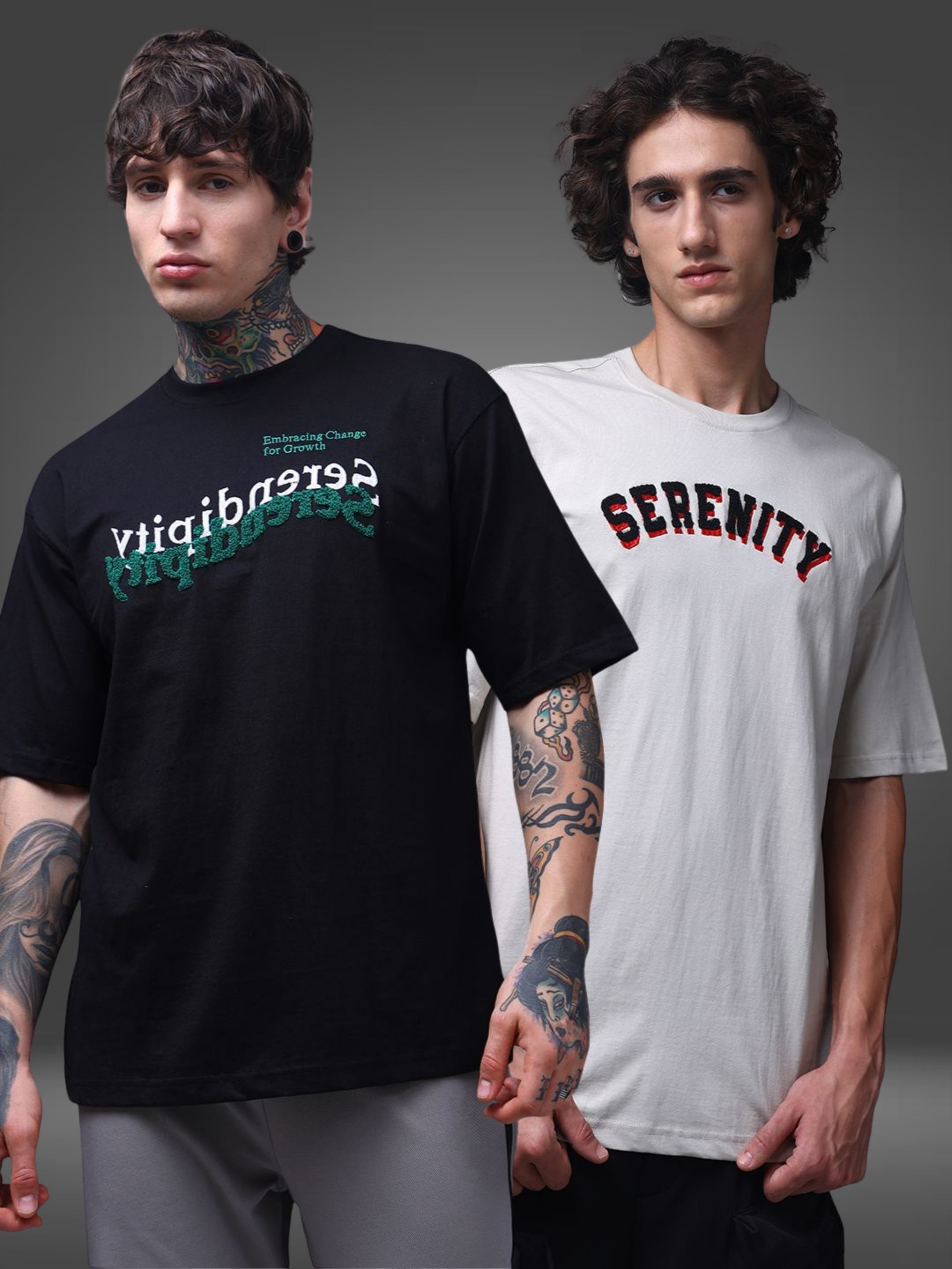 Men's Oversized Pack of 2 tshirts