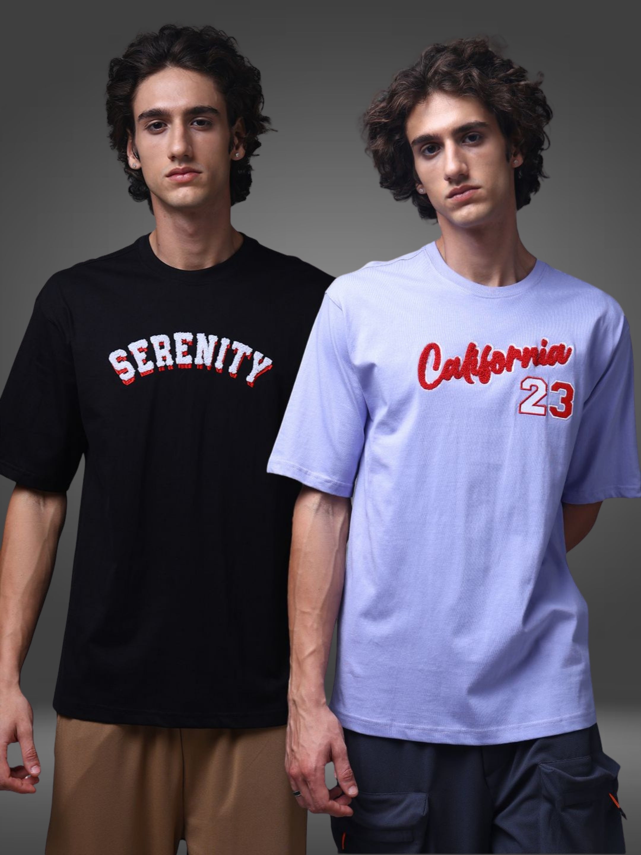 Men's Oversized Pack of 2 tshirts