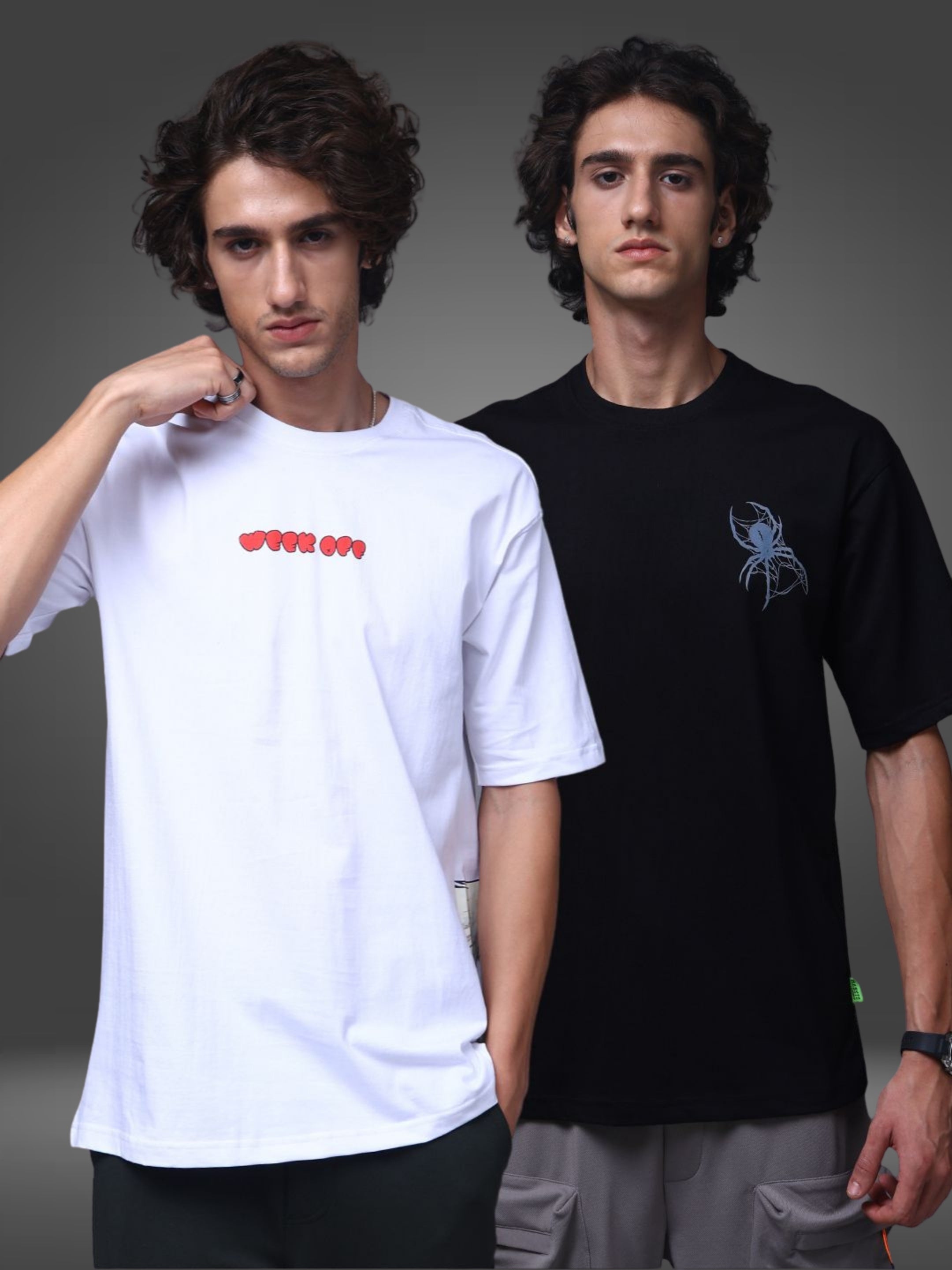Men's Oversized Pack of 2 tshirts