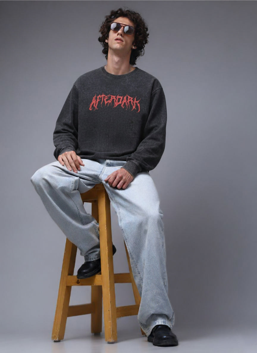 Men's Acidwashed Streetwear T-shirt