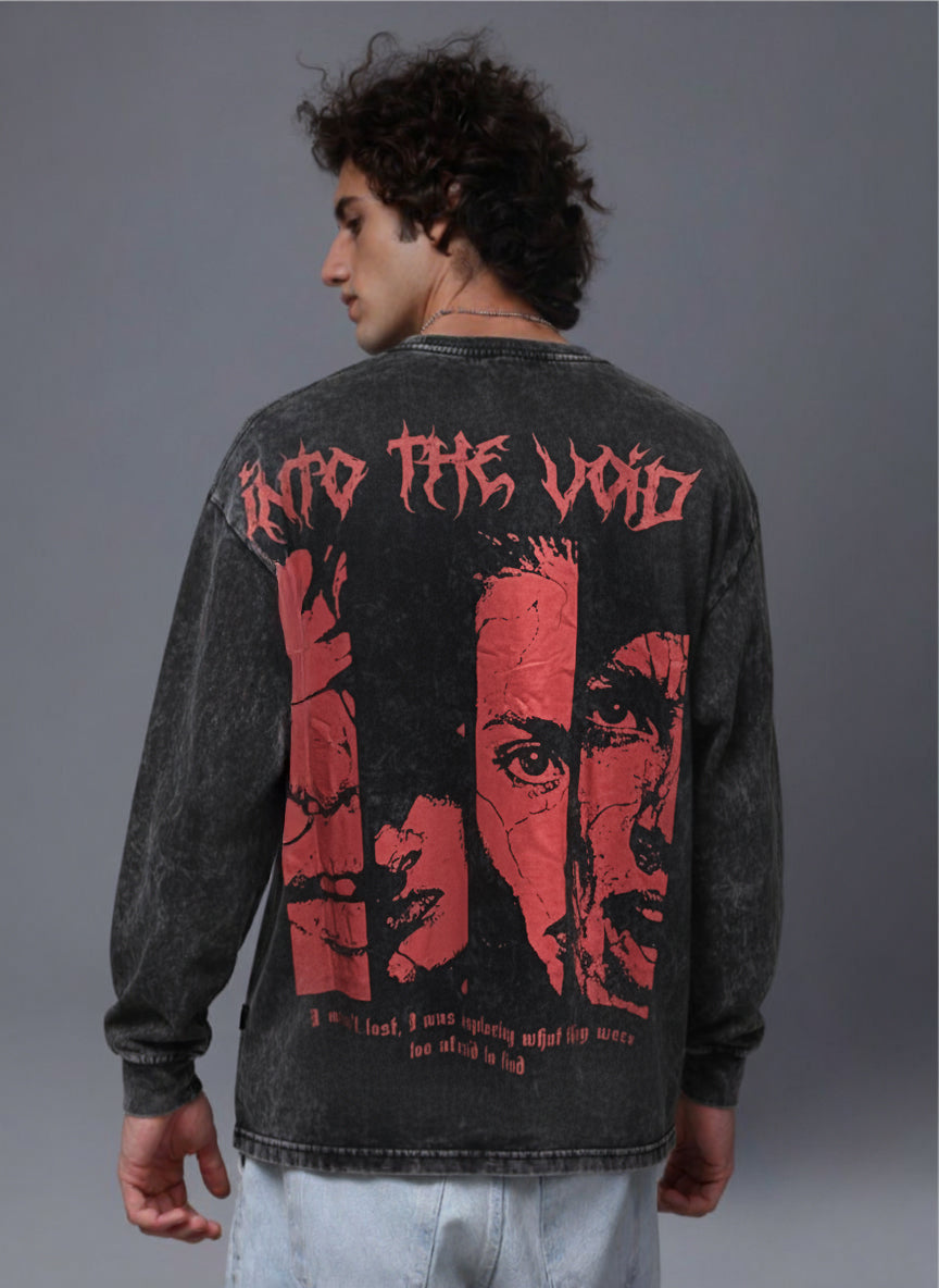 Men's Acidwashed Streetwear T-shirt