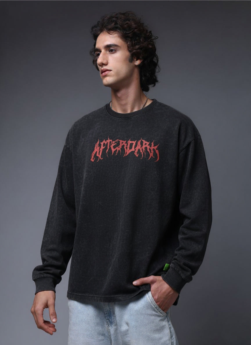 Men's Acidwashed Streetwear T-shirt