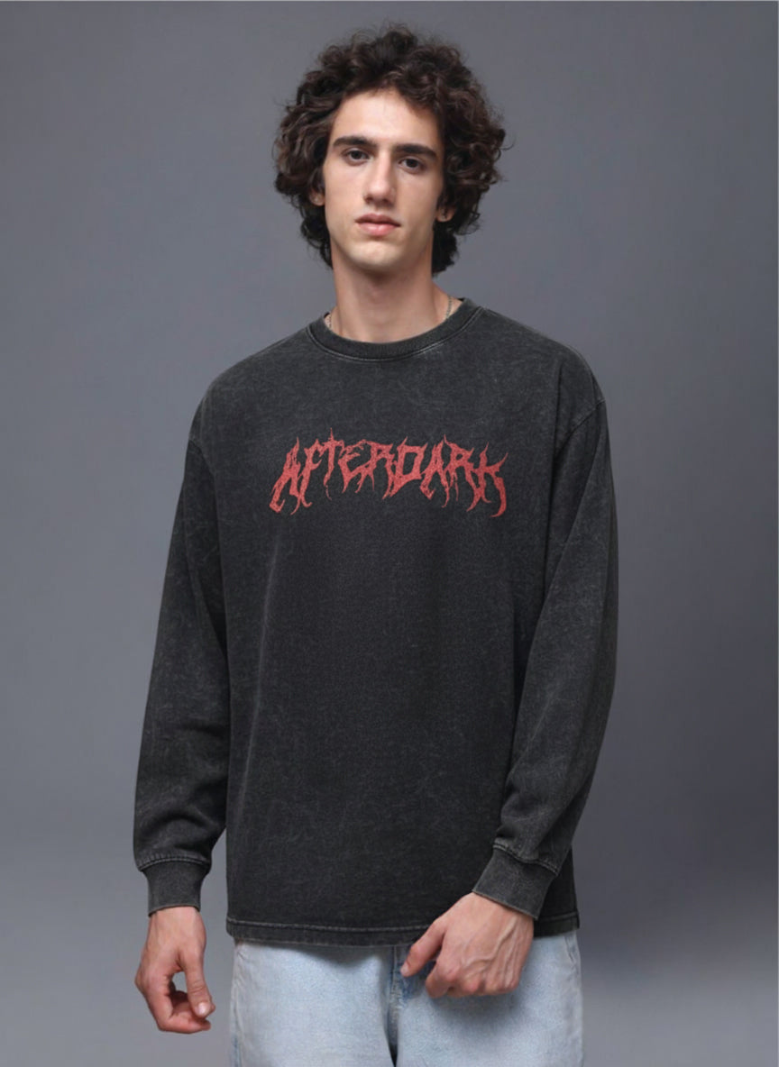 Men's Acidwashed Streetwear T-shirt