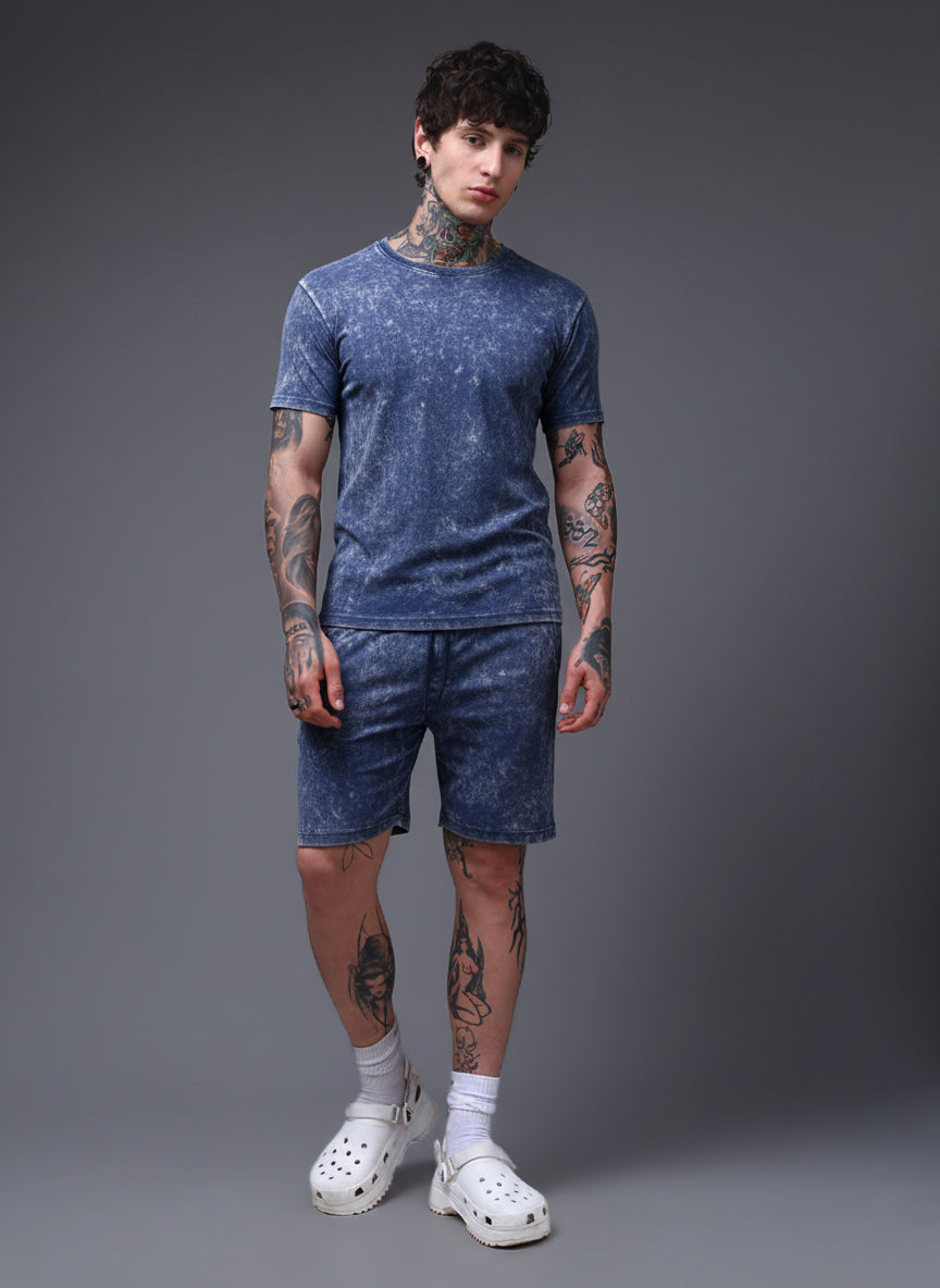 Men's Acidwashed Blue Cords