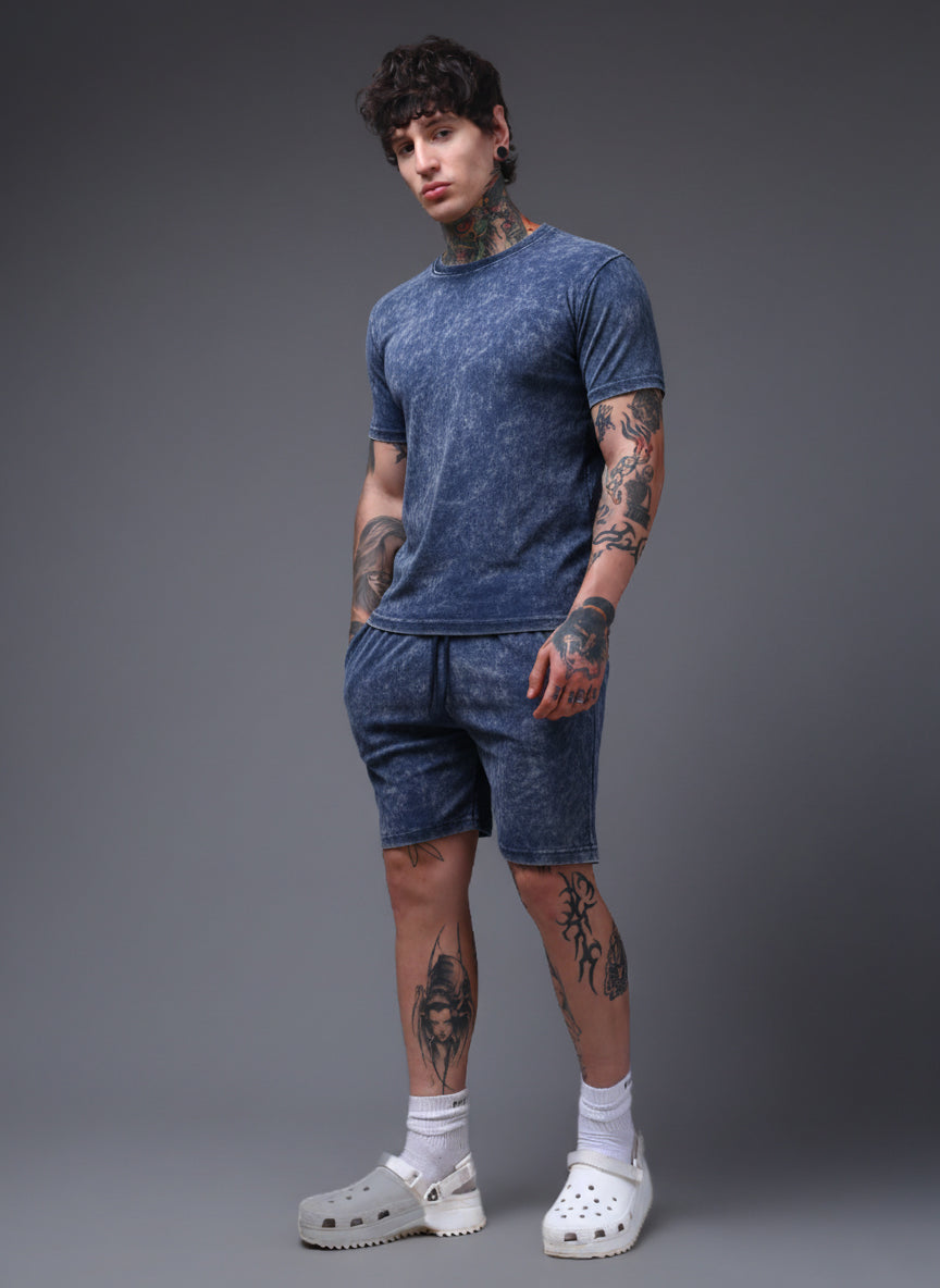 Men's Acidwashed Blue Cords