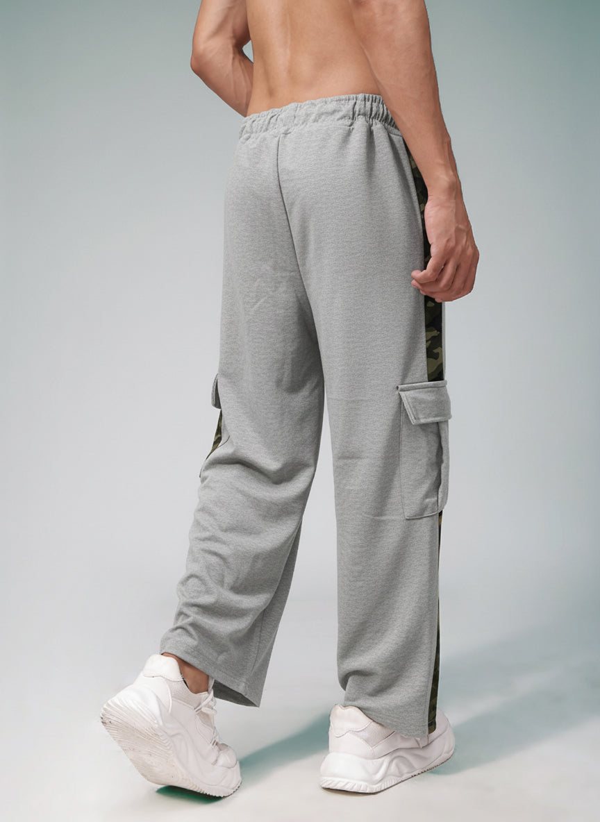 Mens Loose Fit Grey Trackpant