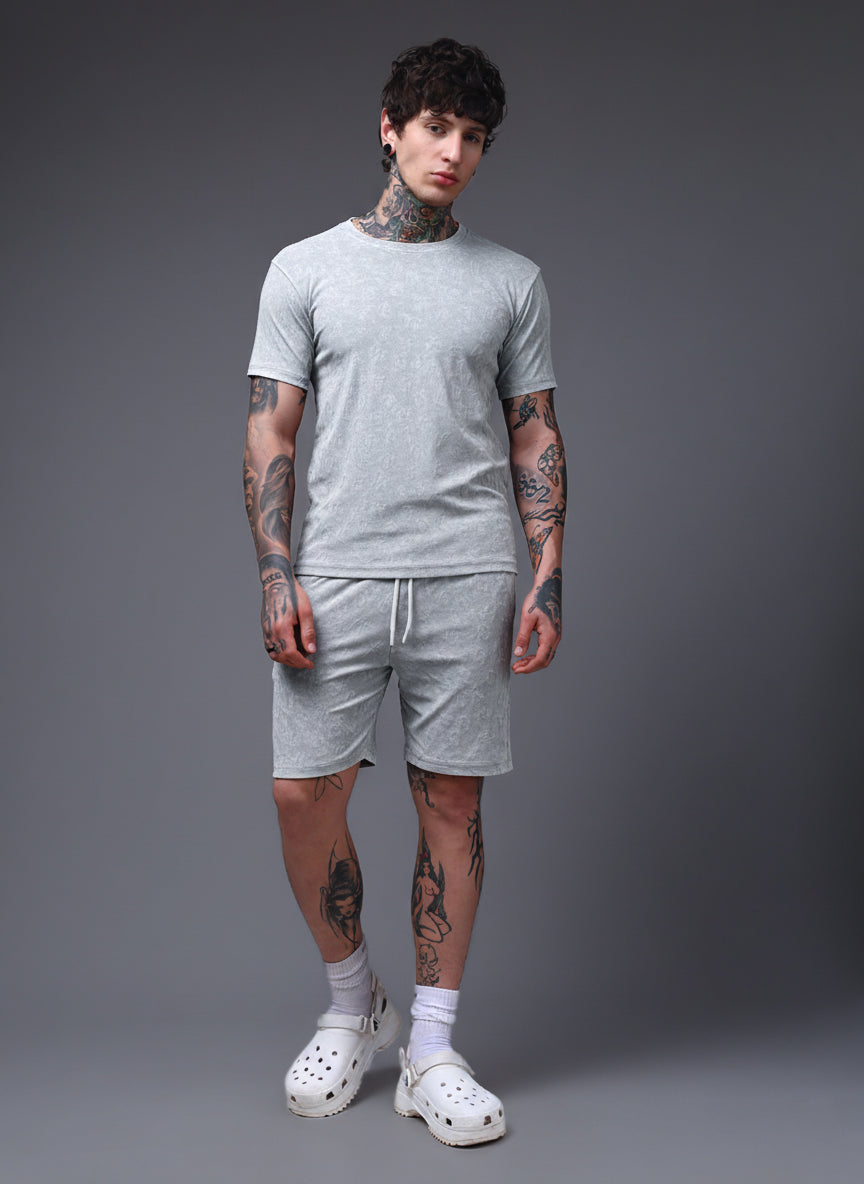 Men's Acidwashed Light Grey Cords