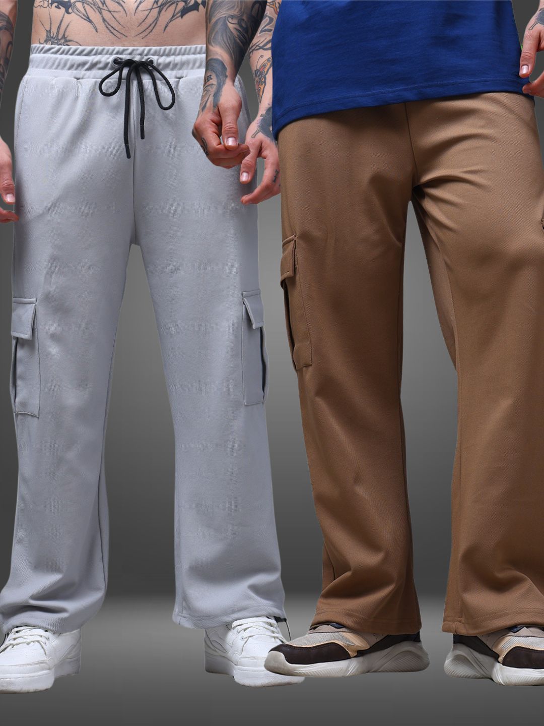 Men's Loose Fit Pack of 2 Trackpants