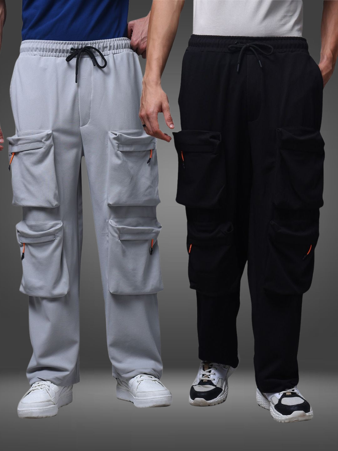 Men's Loose Fit Pack of 2 Trackpants
