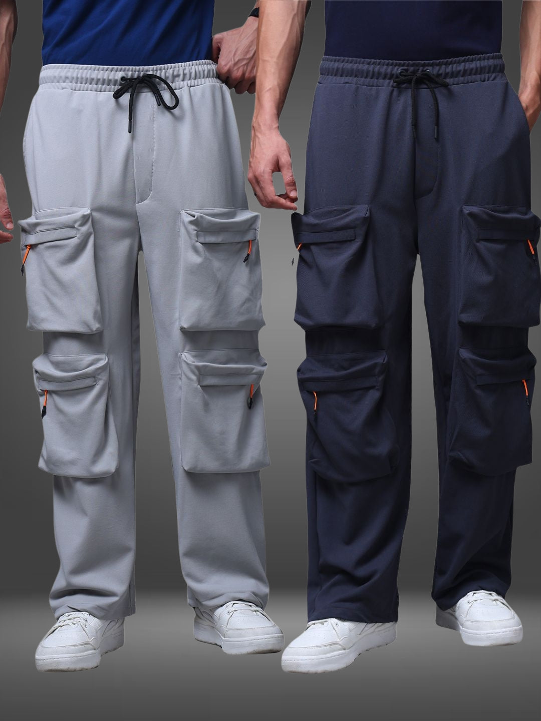 Men's Loose Fit Pack of 2 Trackpants