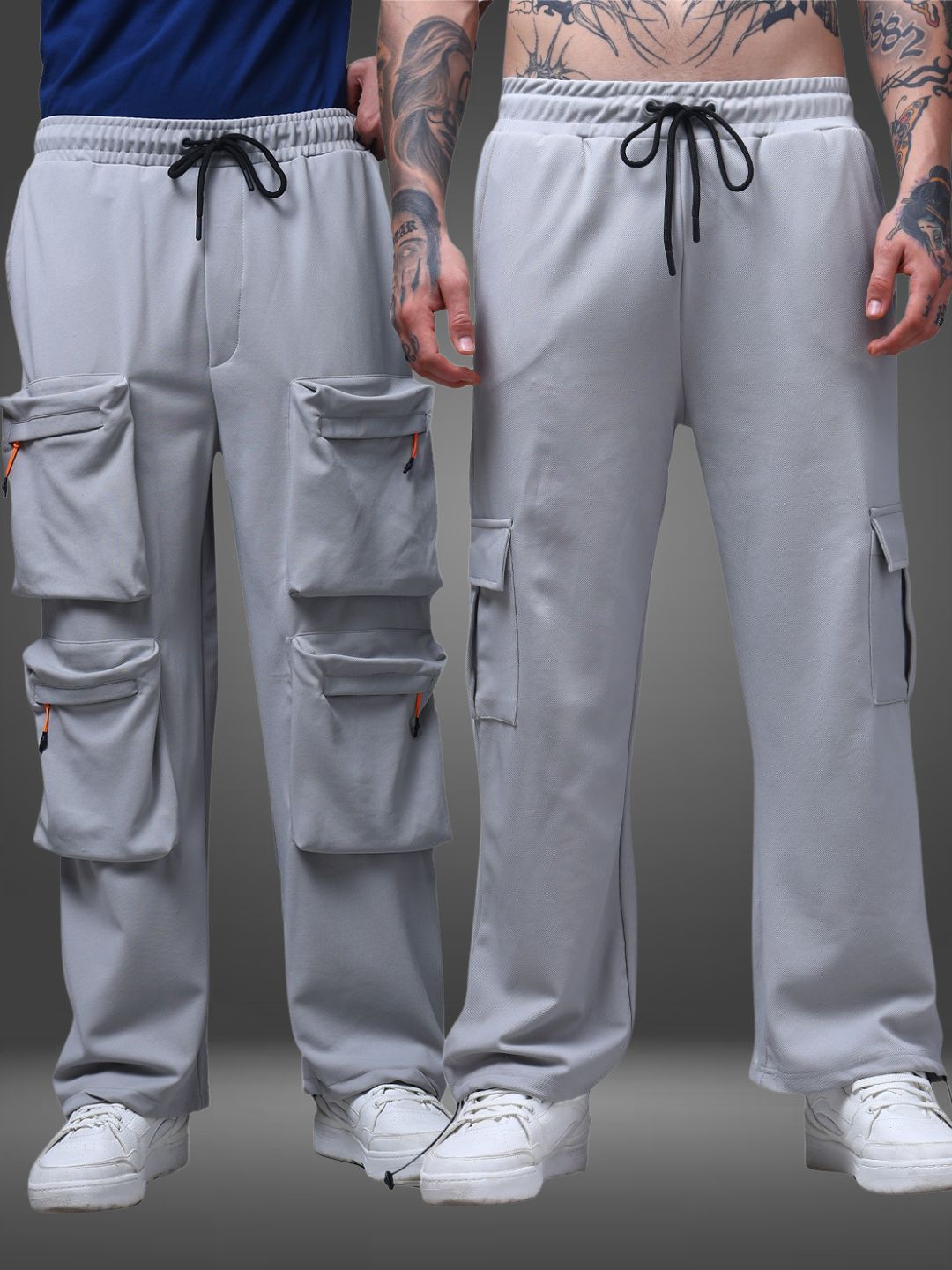 Men's Loose Fit Pack of 2 Trackpants