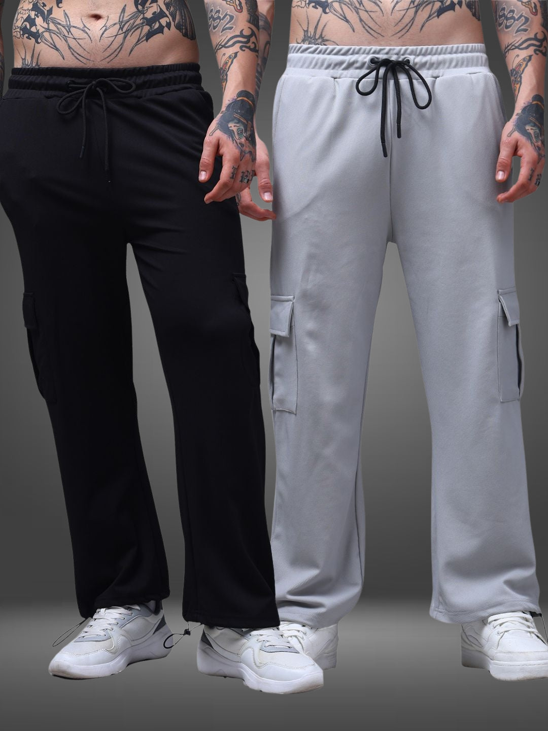 Men's Loose Fit Pack of 2 Trackpants