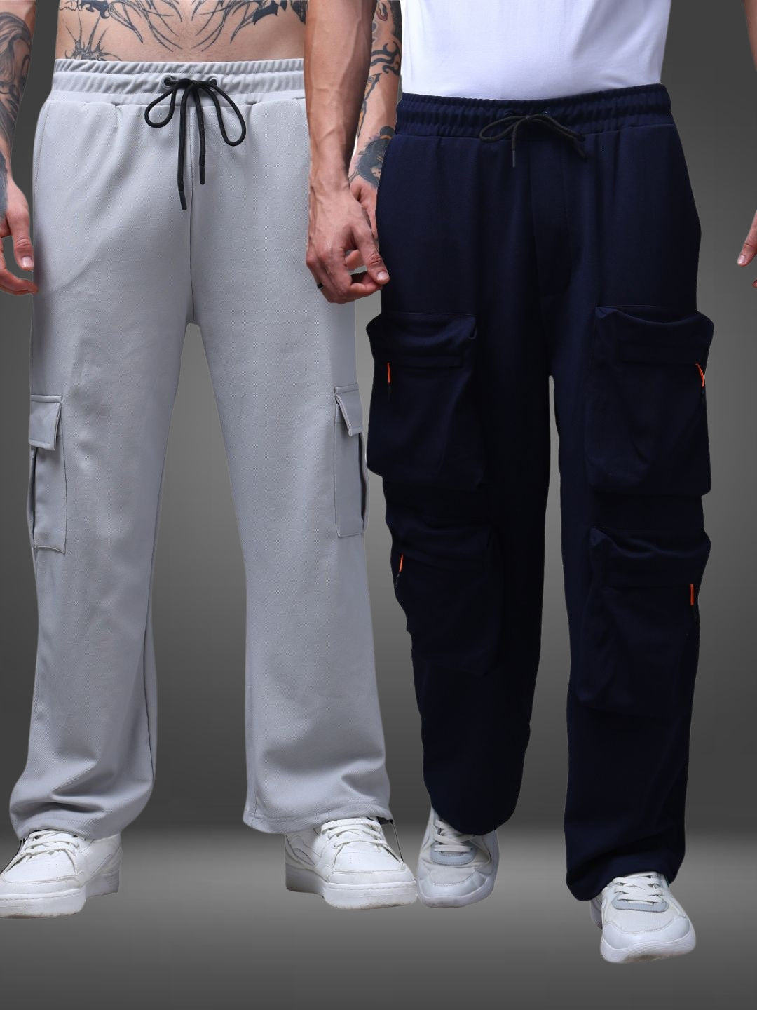 Men's Loose Fit Pack of 2 Trackpants