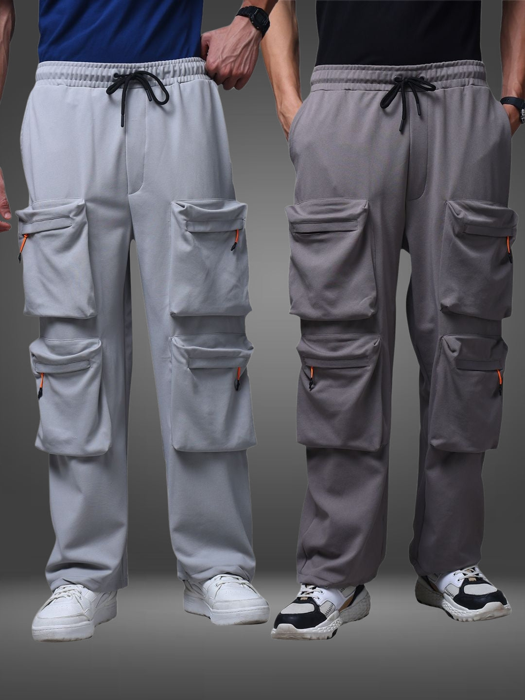 Men's Loose Fit Pack of 2 Trackpants