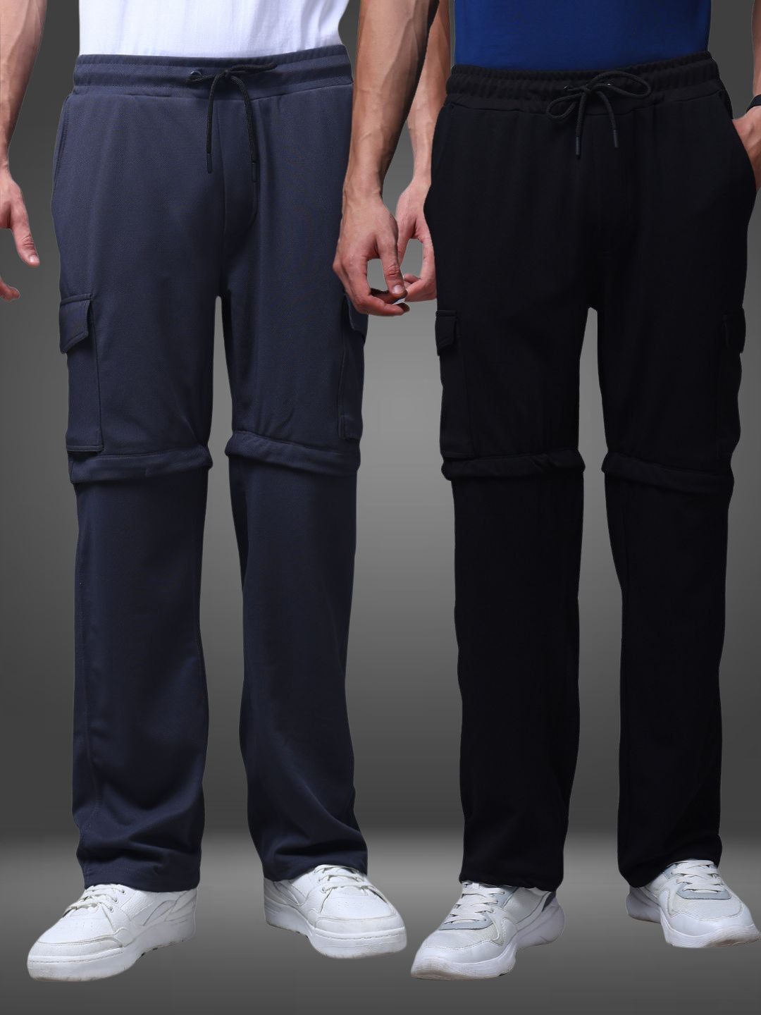 Men's Straight Fit Pack of 2 Trackpants