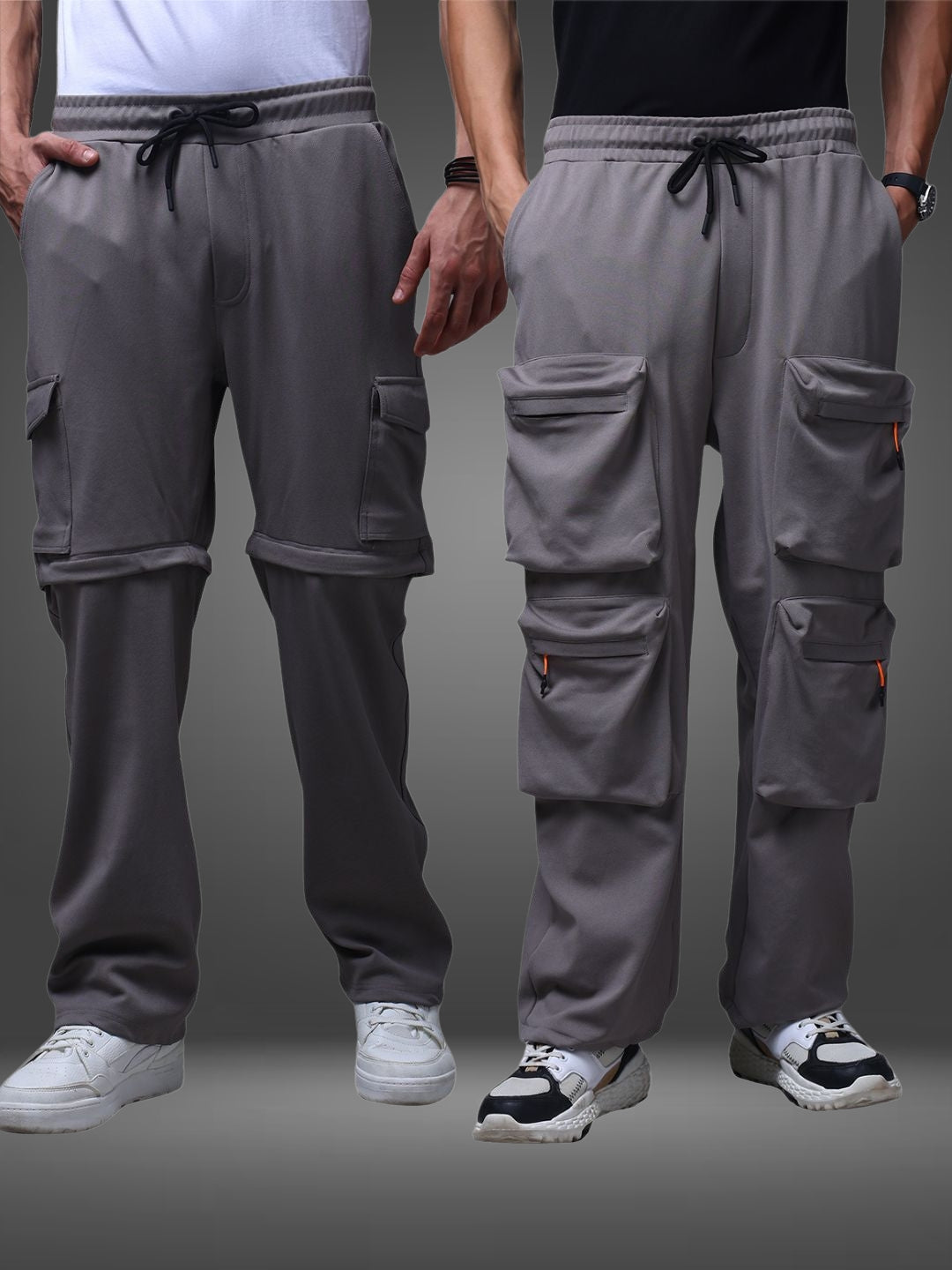 Men's Straight Fit Pack of 2 Trackpants